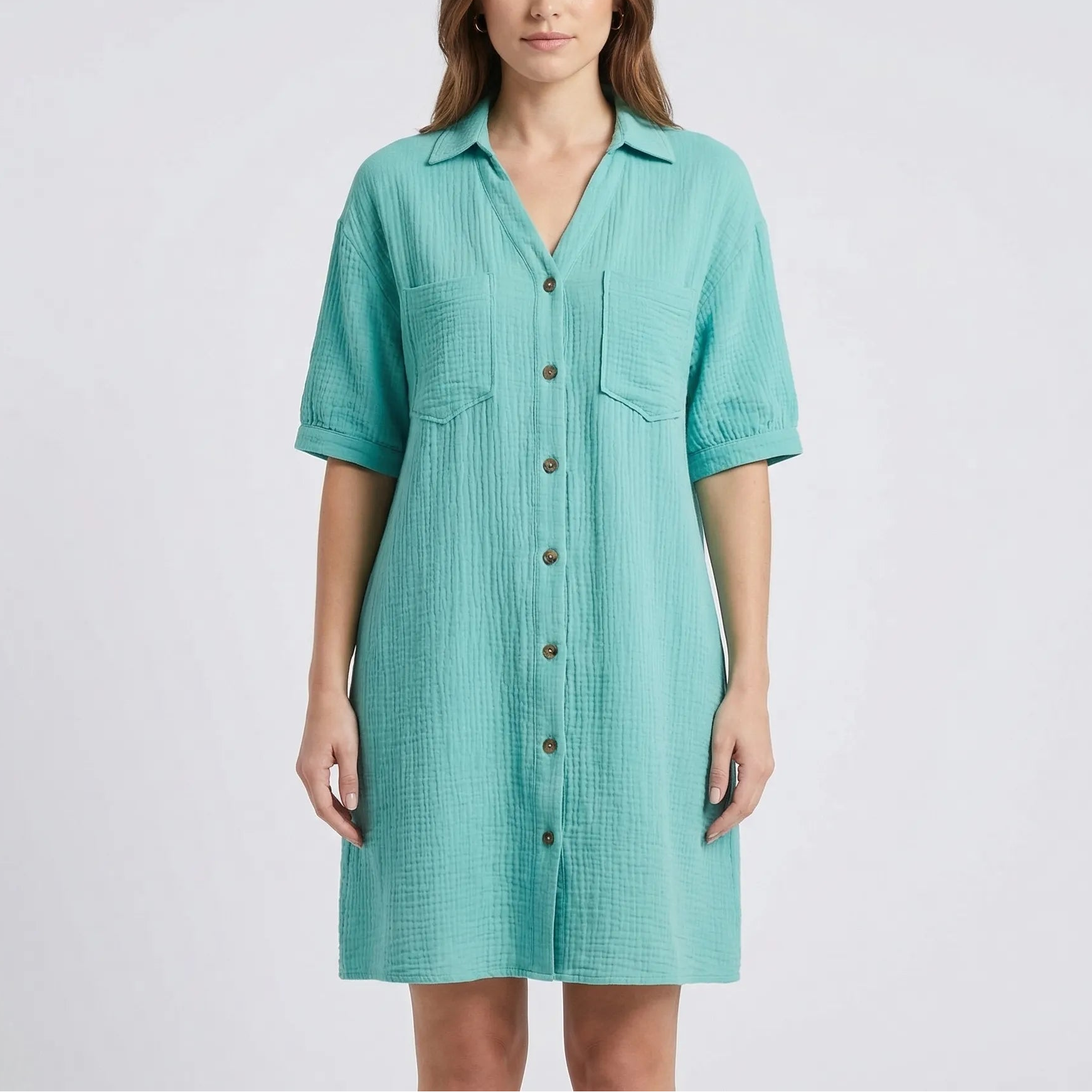 Nordspur | Brelova Loose Straight-Cut Shirt Dress