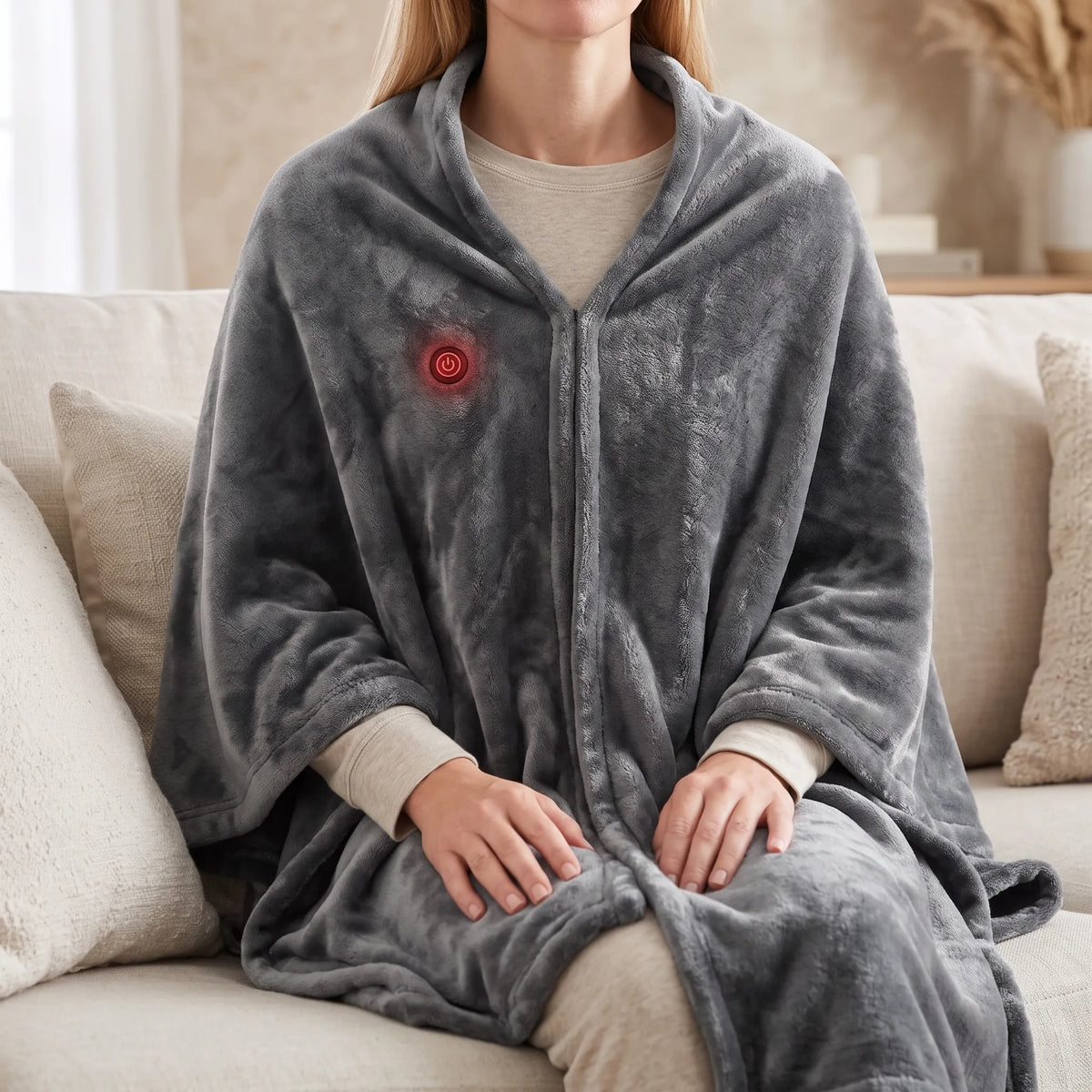 Nordspur | Brevane Wearable Heated Shawl Blanket With Hood