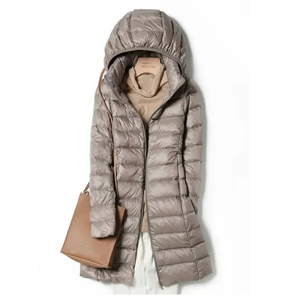 Nordspur | Brevett Long Hooded Ladies Puffer Jacket