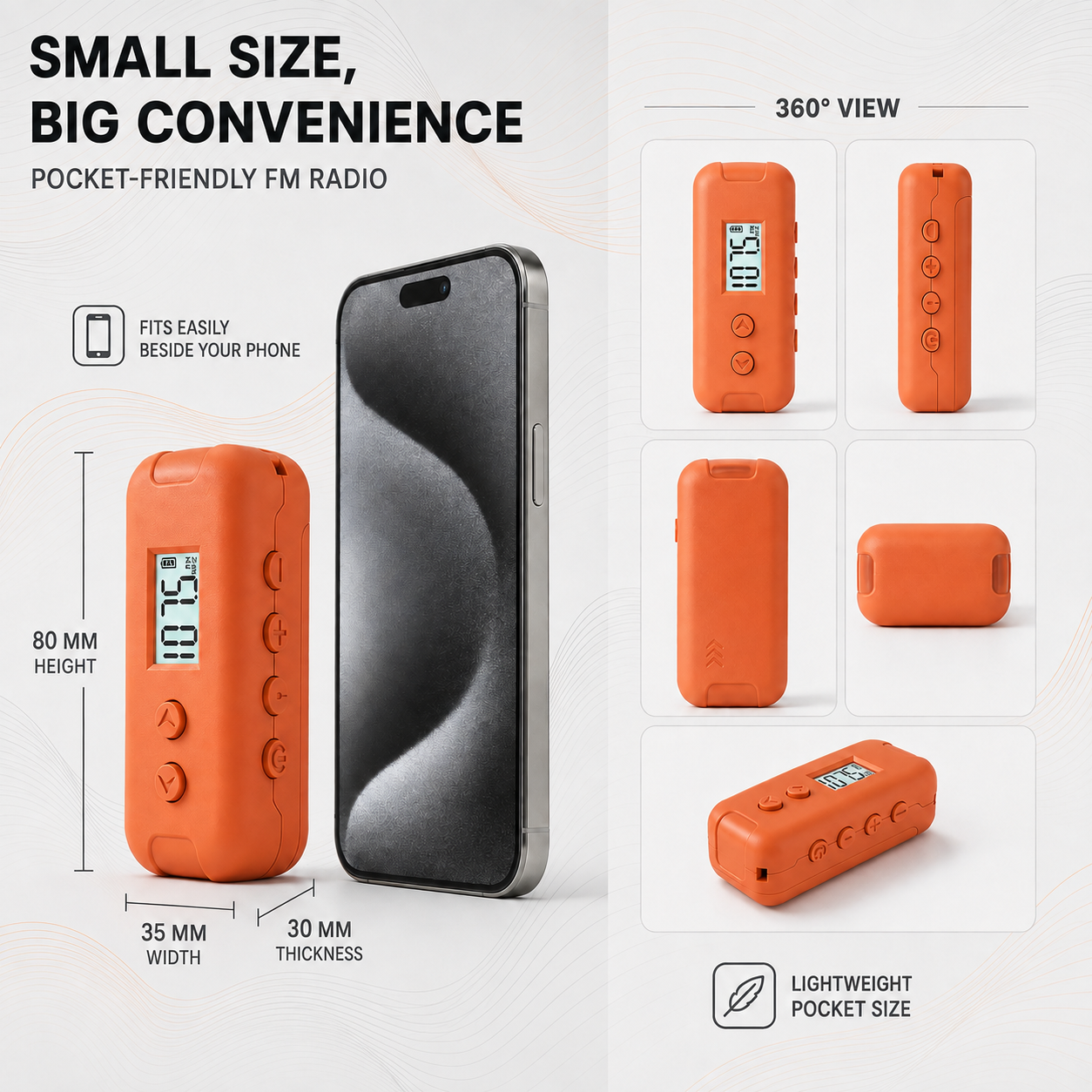 Nordspur | Brevio Compact Handheld FM Receiver