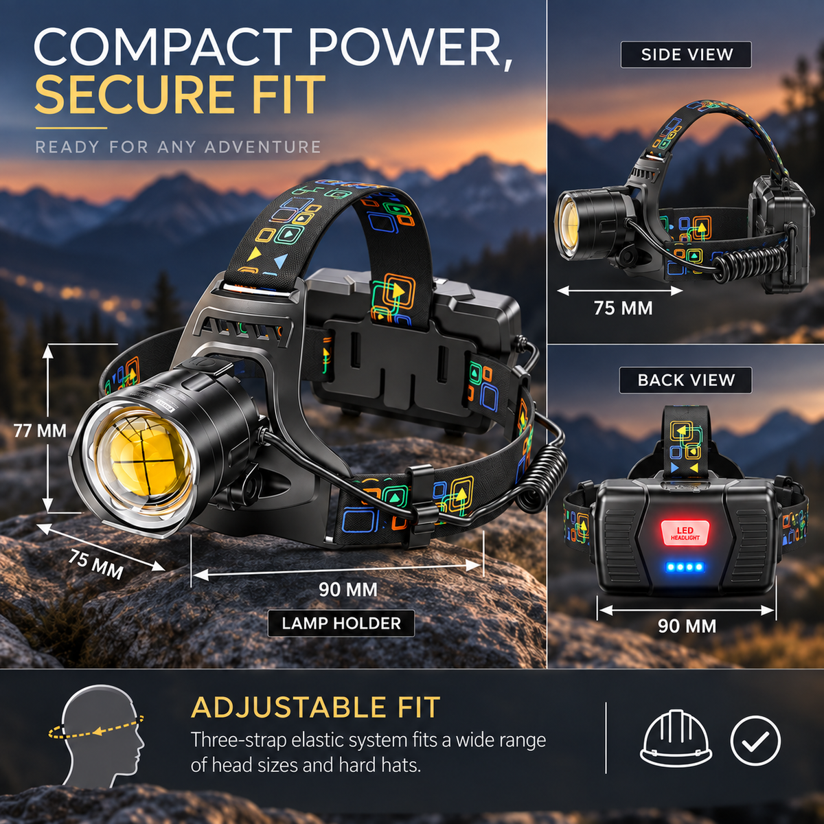 Nordspur | Brightara Zoomable Rechargeable Headlamp