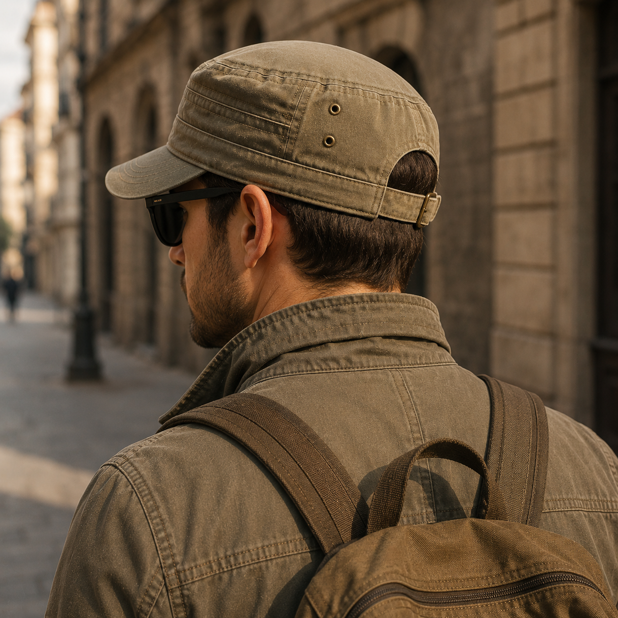 Nordspur | Brimfeld Flat Top Military-Style Sun Cap