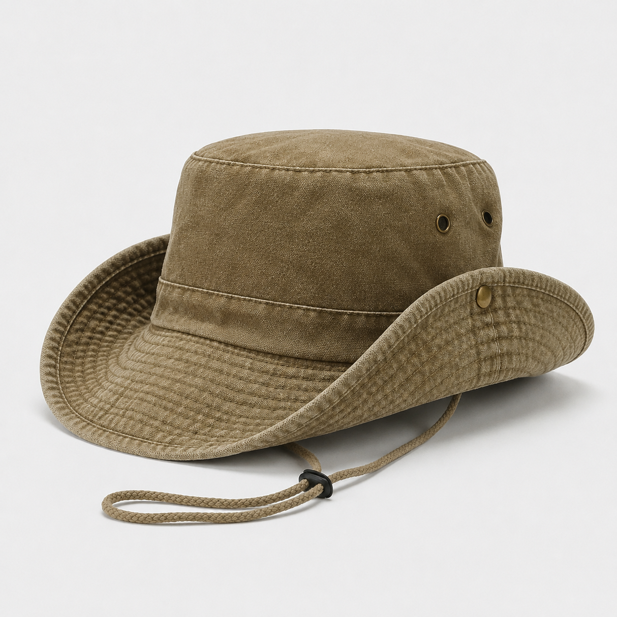 Nordspur | Brimlow Unisex Flat-Top Solid Bucket Hat