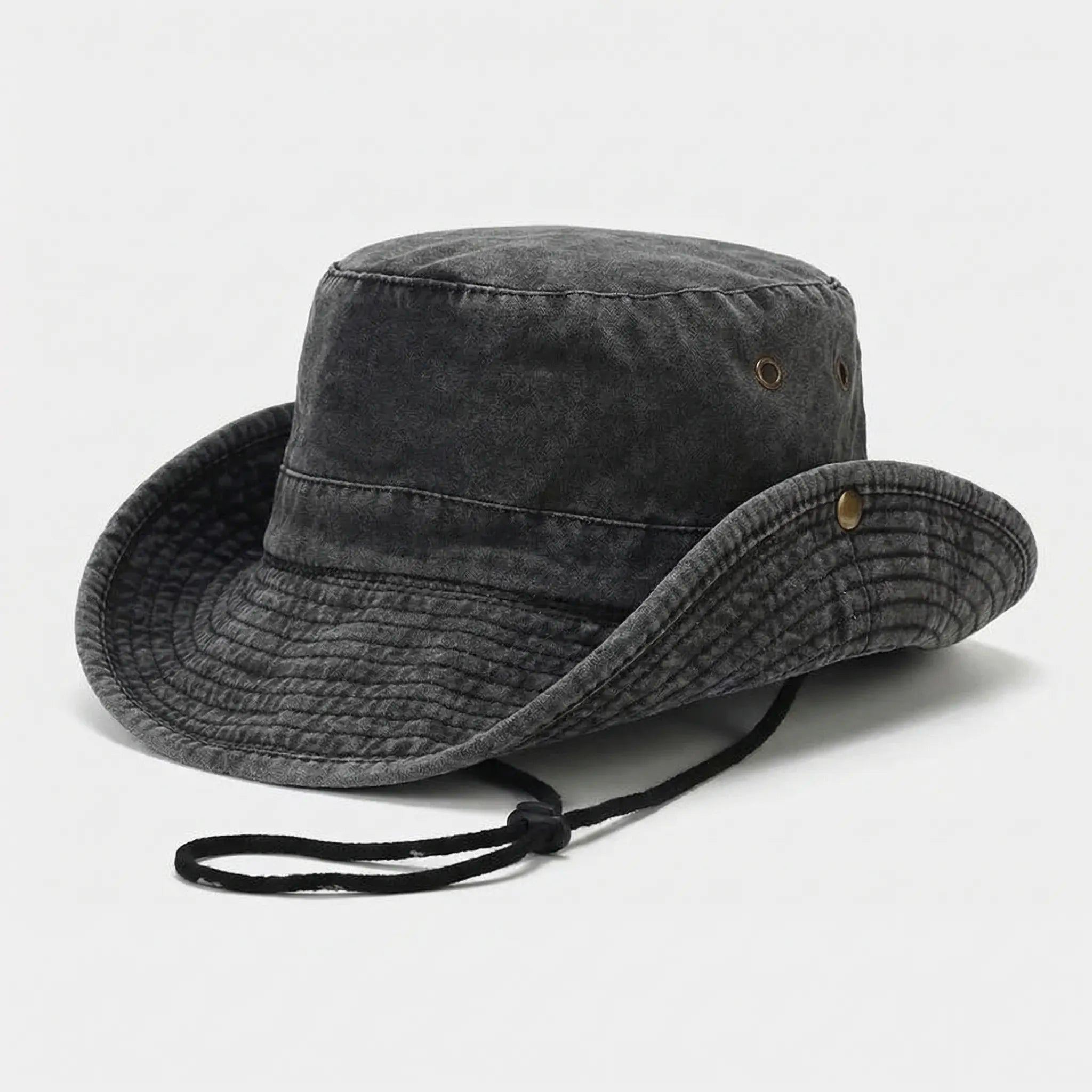 Nordspur | Brimlow Unisex Flat-Top Solid Bucket Hat