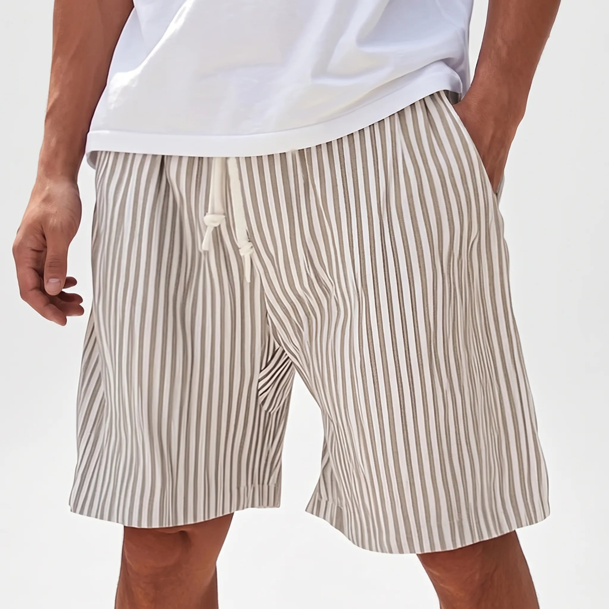 Nordspur | Brizon Striped Oversized Men's Shorts
