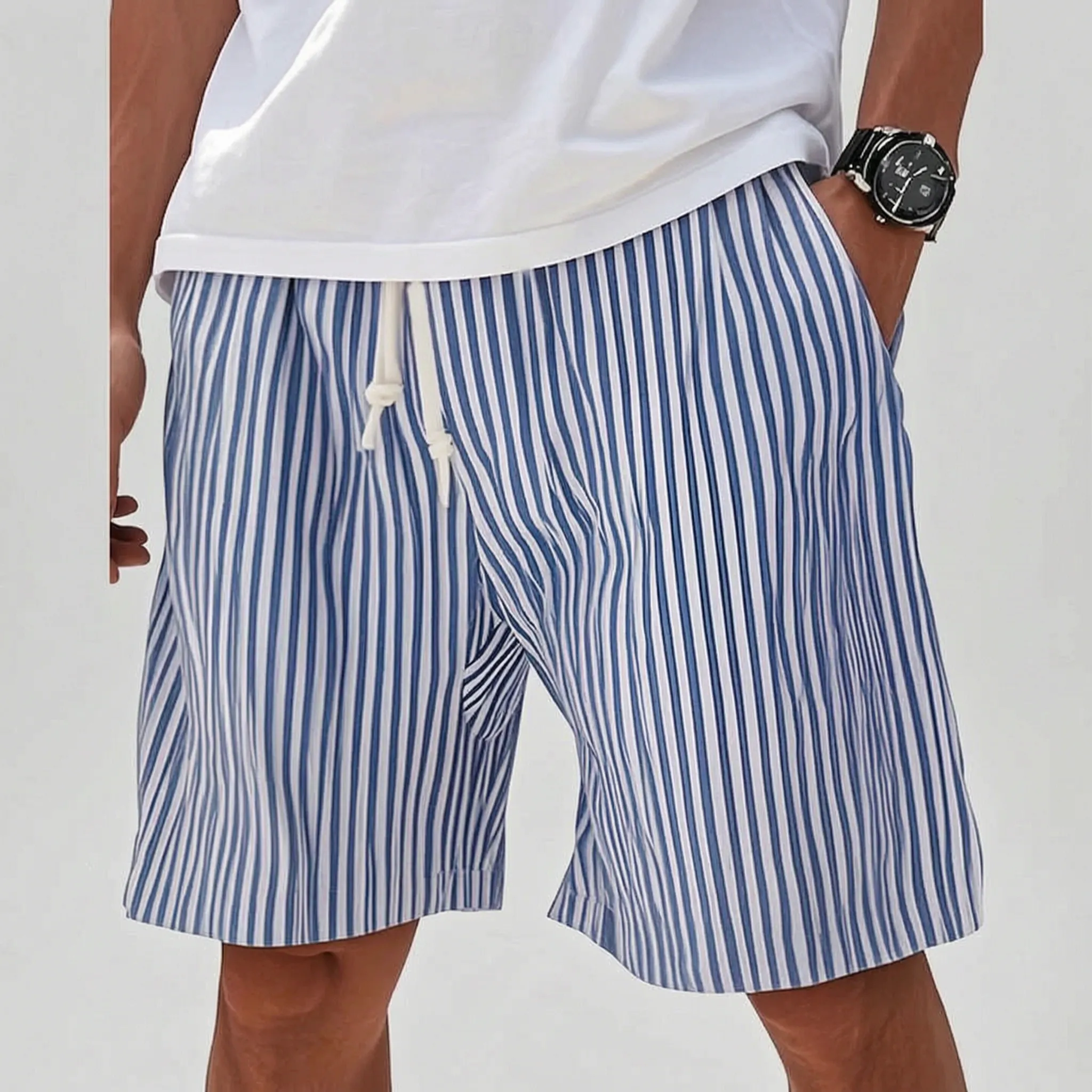 Nordspur | Brizon Striped Oversized Men's Shorts