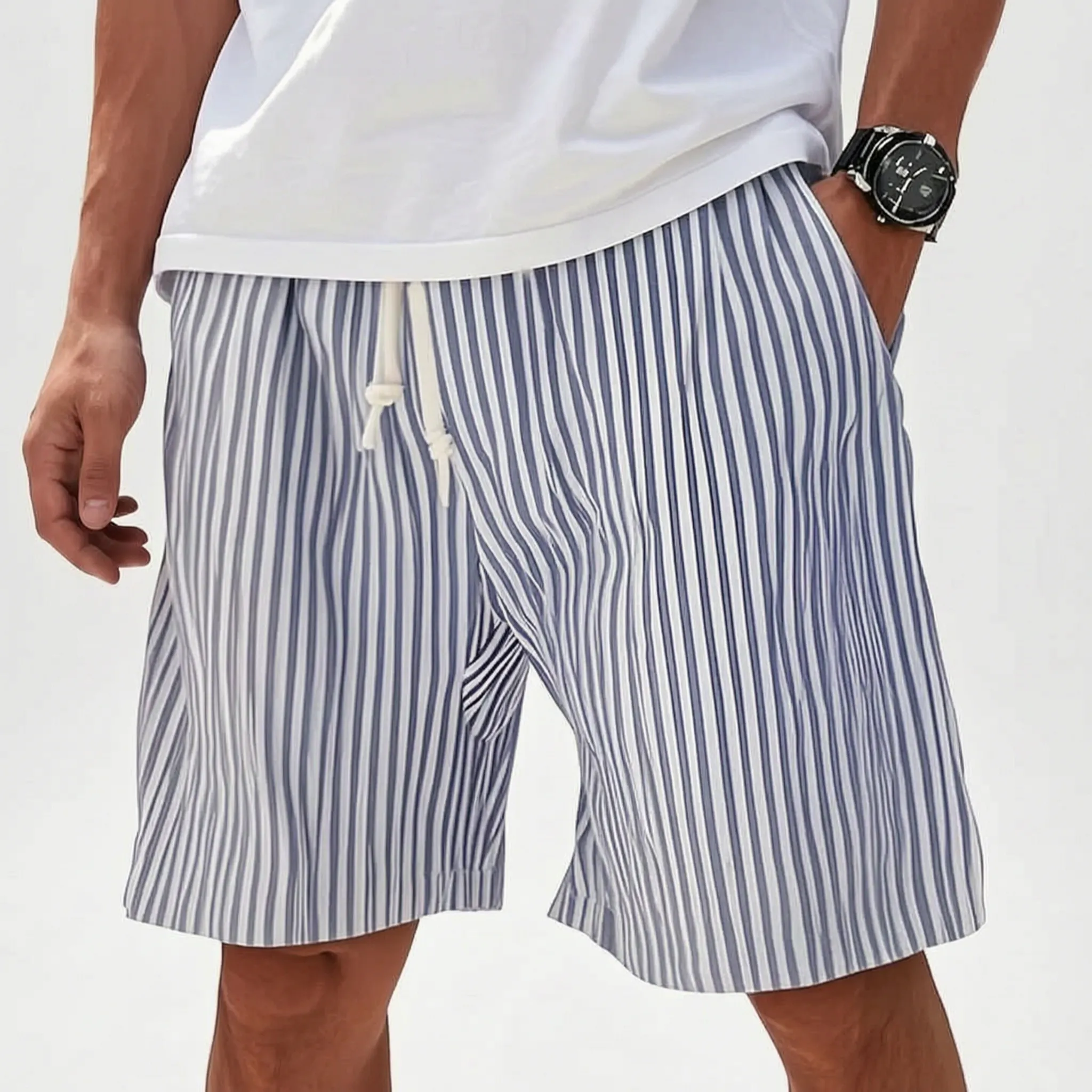 Nordspur | Brizon Striped Oversized Men's Shorts