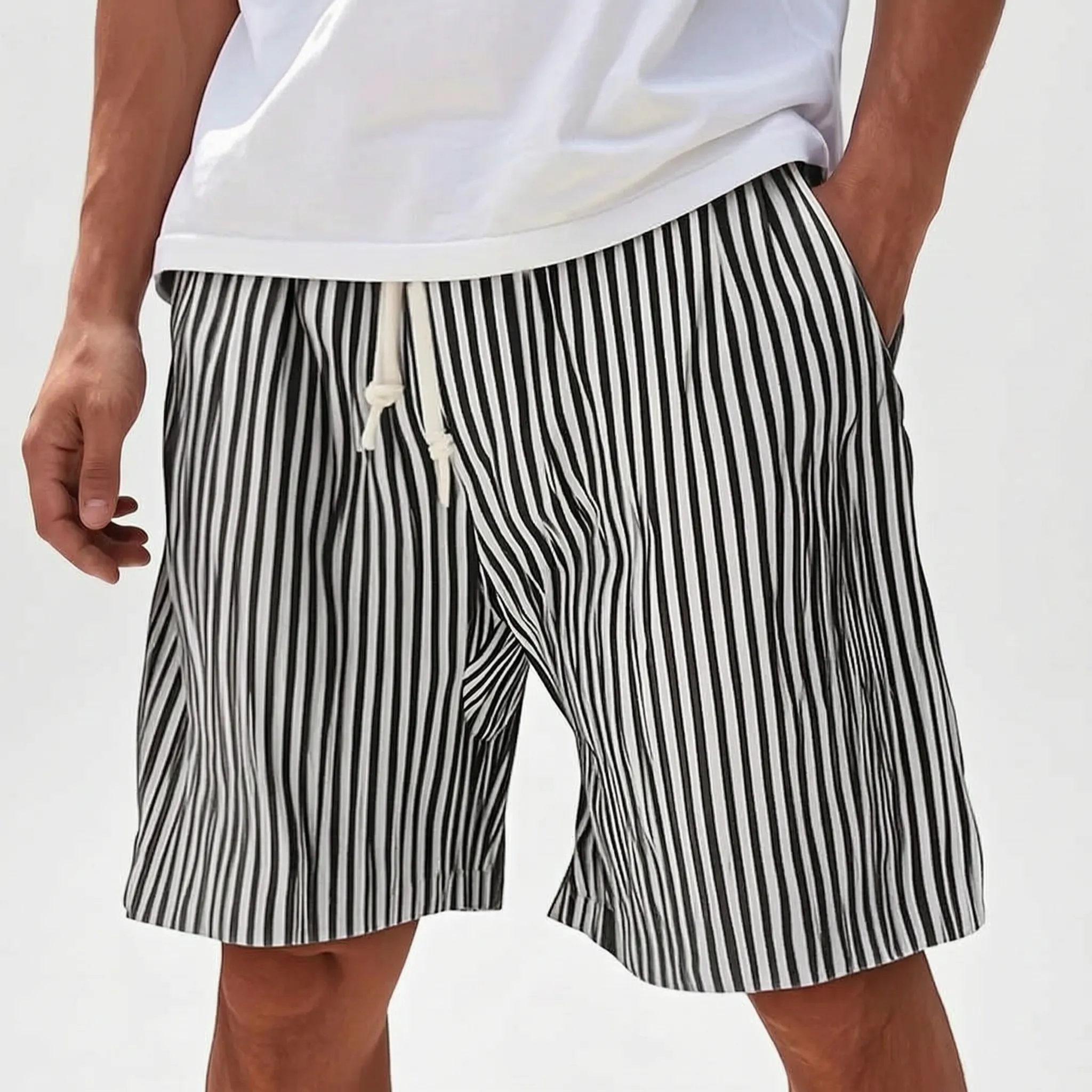 Nordspur | Brizon Striped Oversized Men's Shorts
