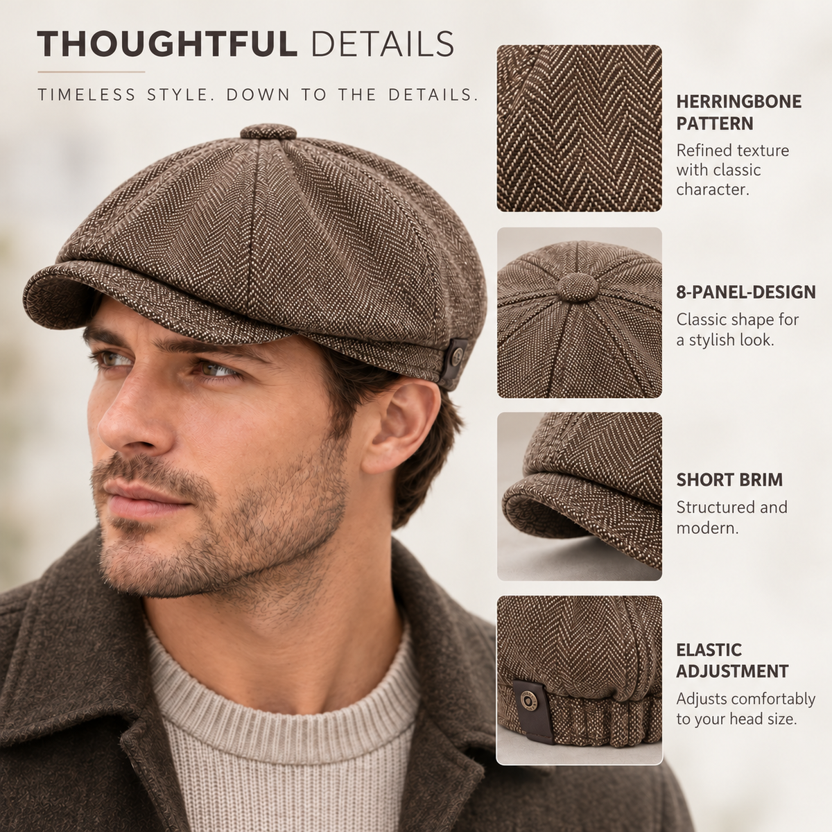 Nordspur | Brogard Classic Eight-Panel Flat Cap