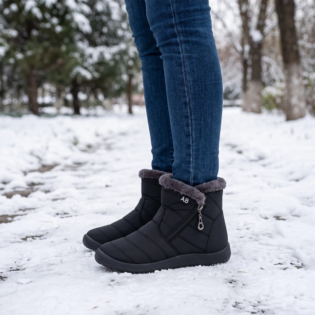 Nordspur | Calovita Ladies Quilted Ankle Snow Boots