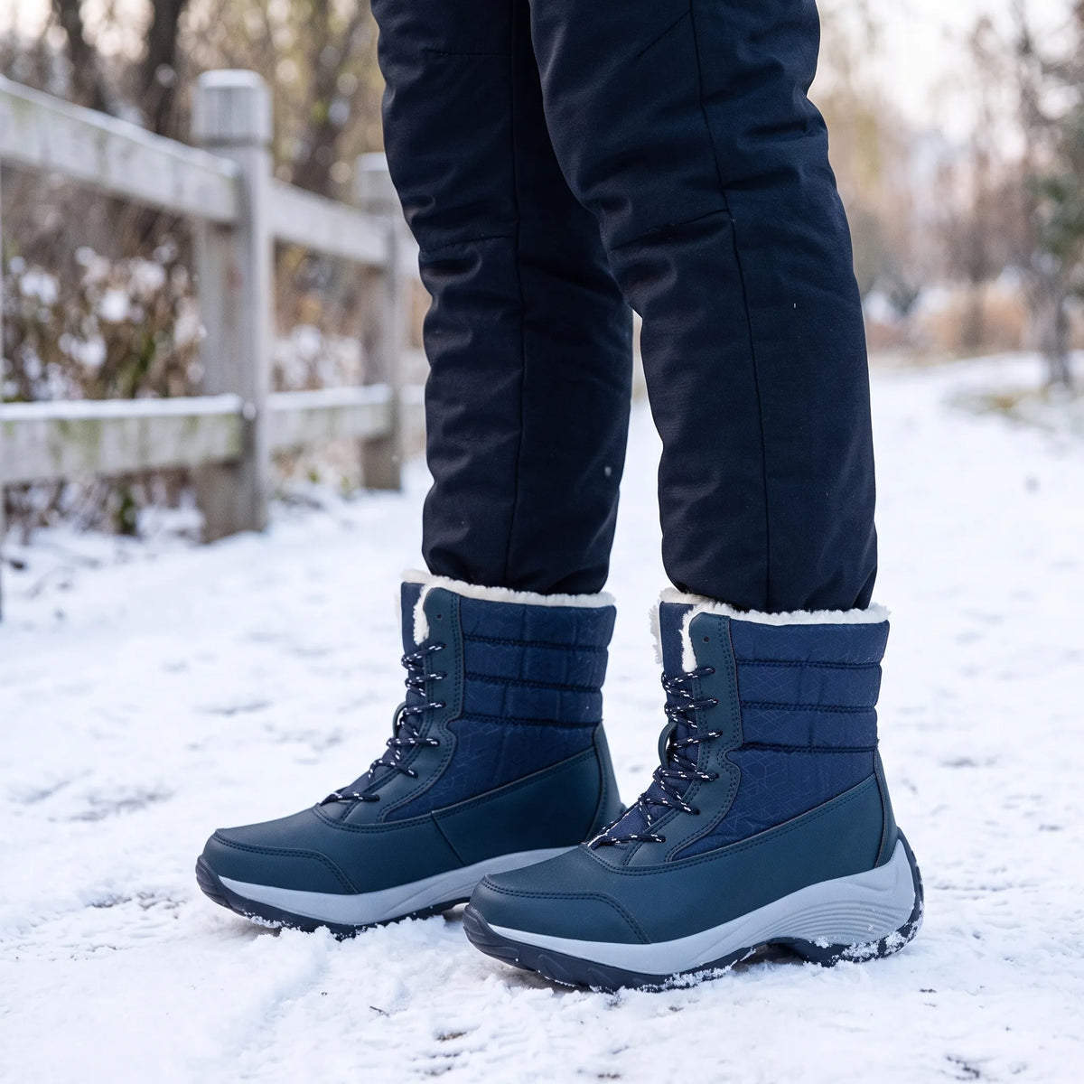 Nordspur | Calvessa Mid-Calf Lace-Up Snow Boots
