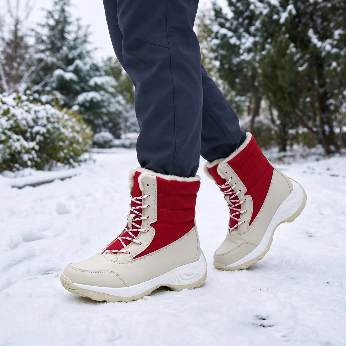 Nordspur | Calvessa Mid-Calf Lace-Up Snow Boots
