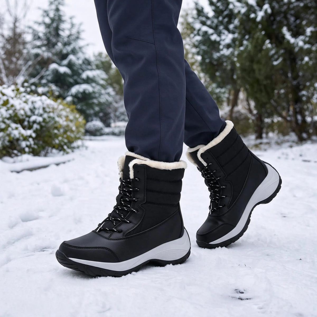 Nordspur | Calvessa Mid-Calf Lace-Up Snow Boots