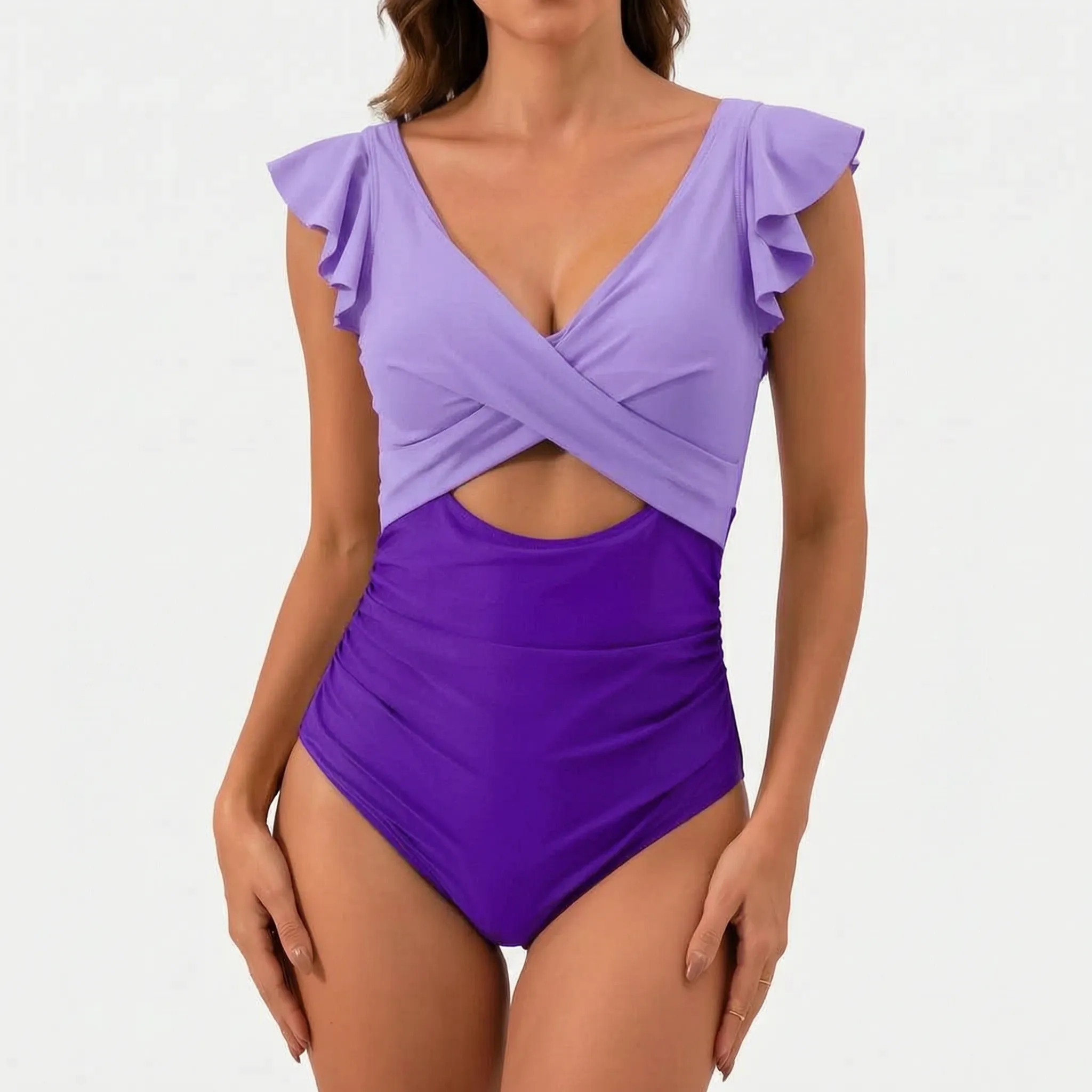 Nordspur | Calypsa Colour Block Cut Out One Piece Swimsuit