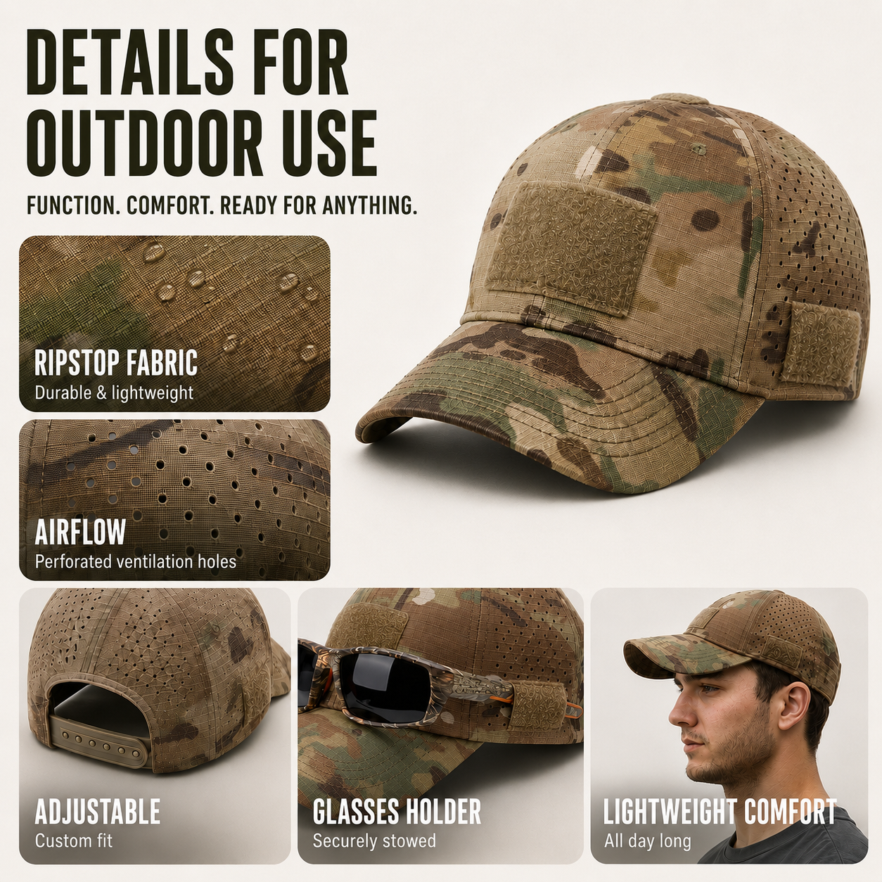 Nordspur | Camoflekt Camouflage Pattern Adjustable Baseball Cap