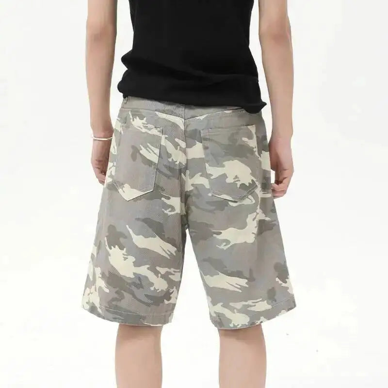 Nordspur | Camovale Loose Fit Camouflage Knee Length Shorts