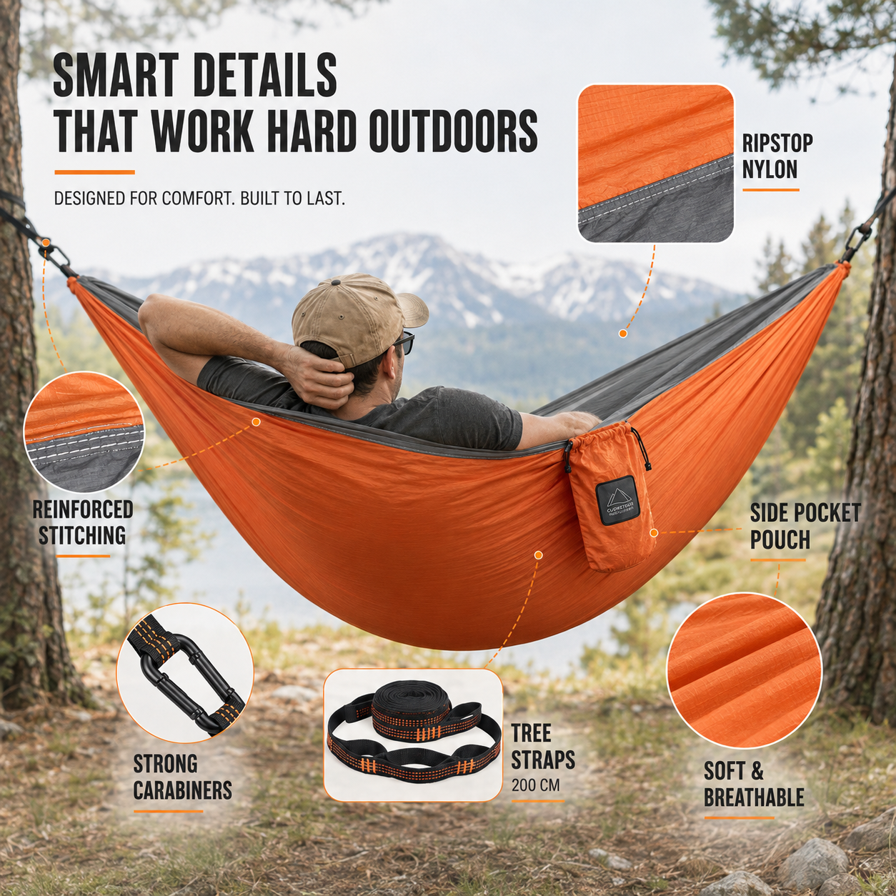 Nordspur | CampCradle Compact Double Hammock For Camping