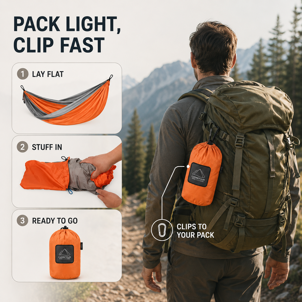 Nordspur | CampCradle Compact Double Hammock For Camping