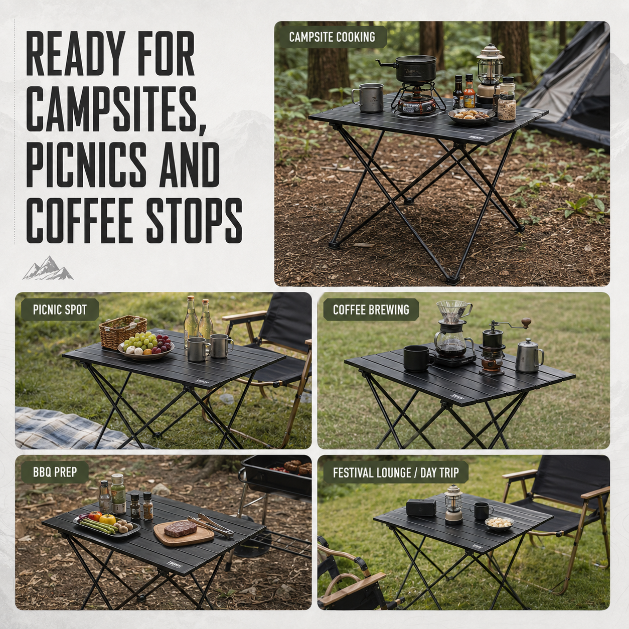 Nordspur | Campero Lightweight Folding Outdoor Camping Table