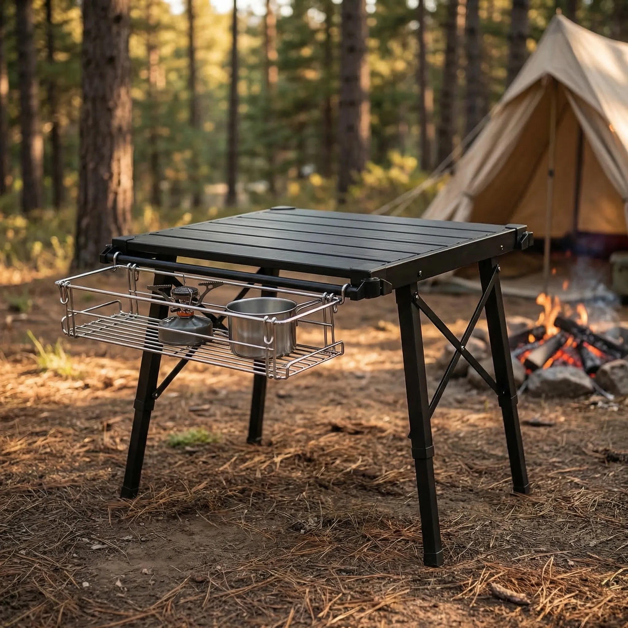 Nordspur | Campivex Folding Adjustable-Leg Outdoor Table