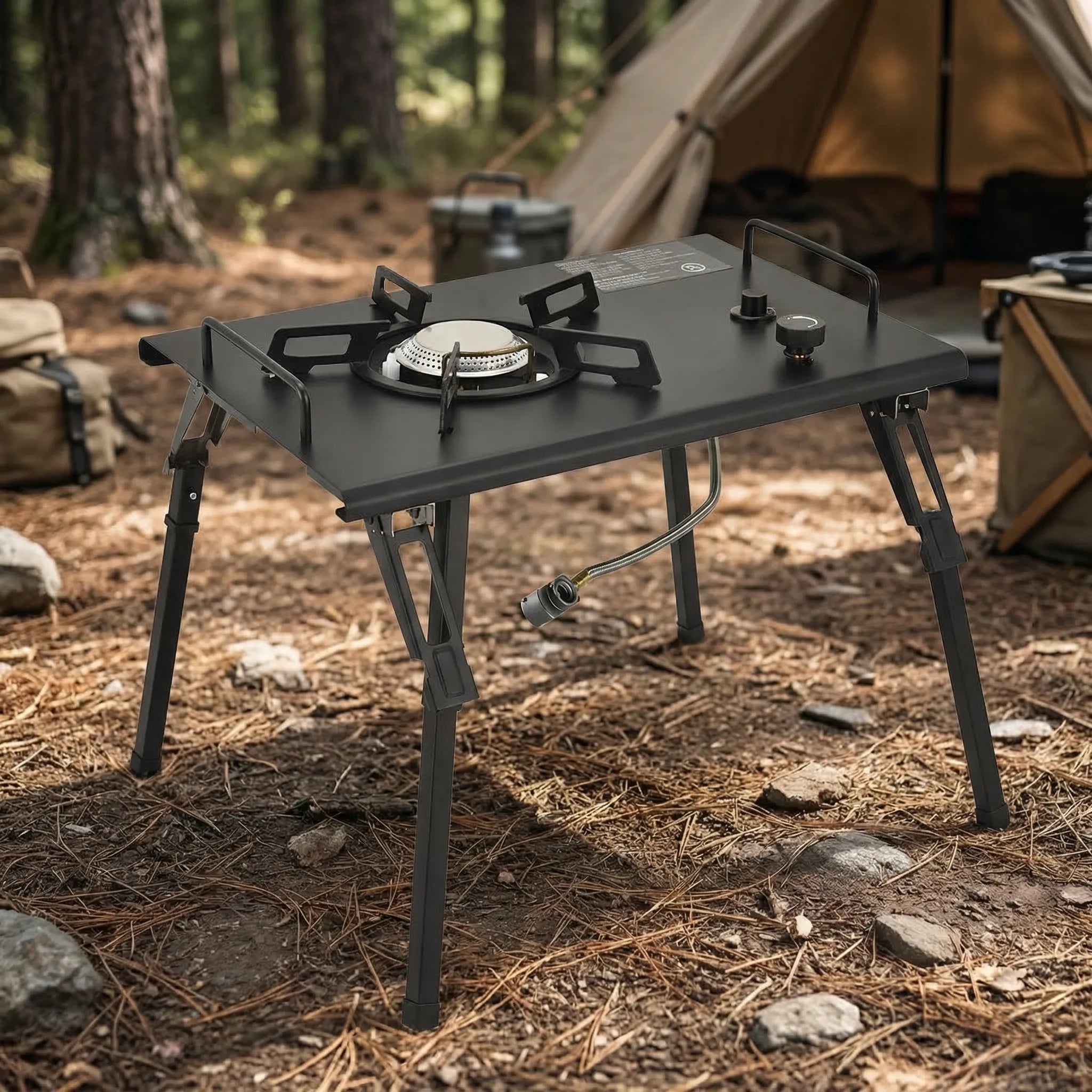Nordspur | Campivex Folding Adjustable-Leg Outdoor Table