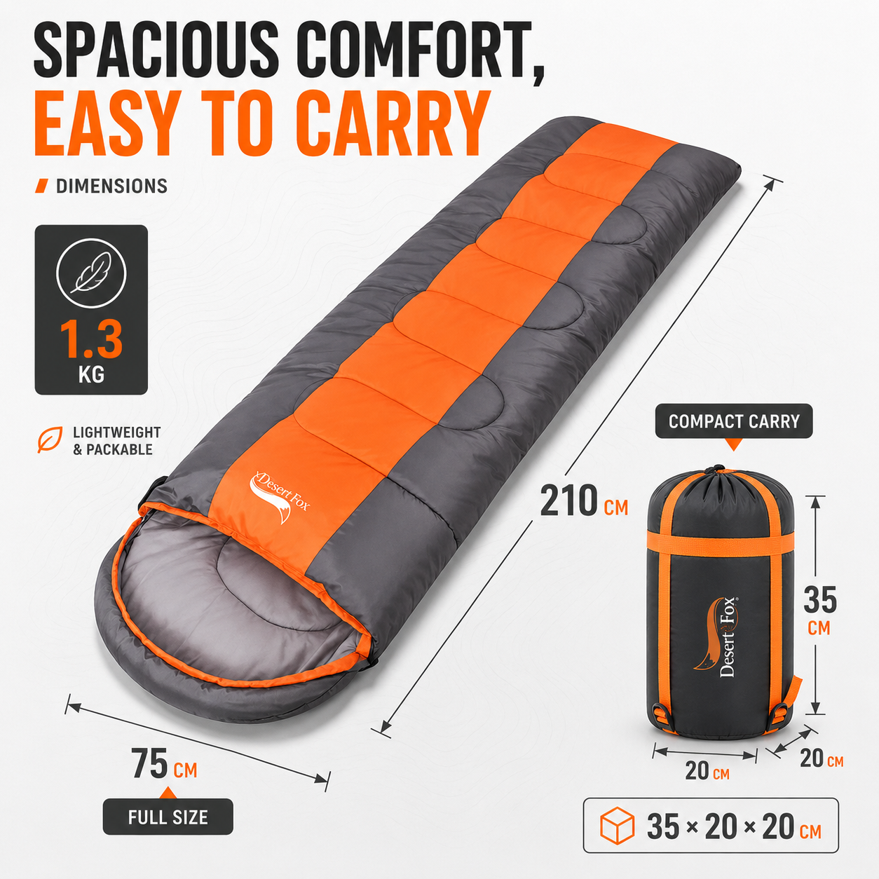 Nordspur | Camporia Envelope Style Sleeping Bag