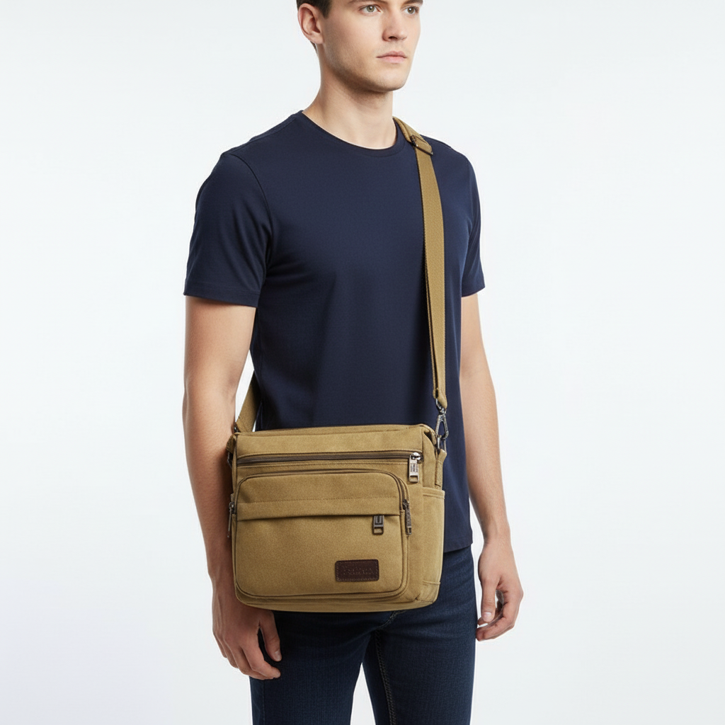 Nordspur | Canvas Crossbody Messenger Bag