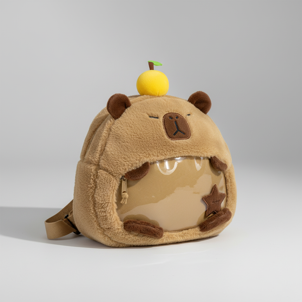 Nordspur | Capyraffy Faux Fur Plush Backpack