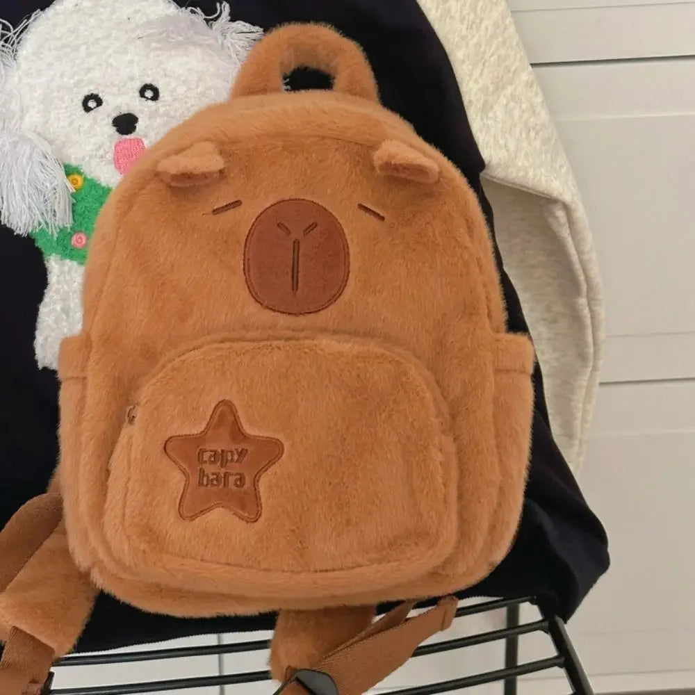 Nordspur | Capyraffy Faux Fur Plush Backpack