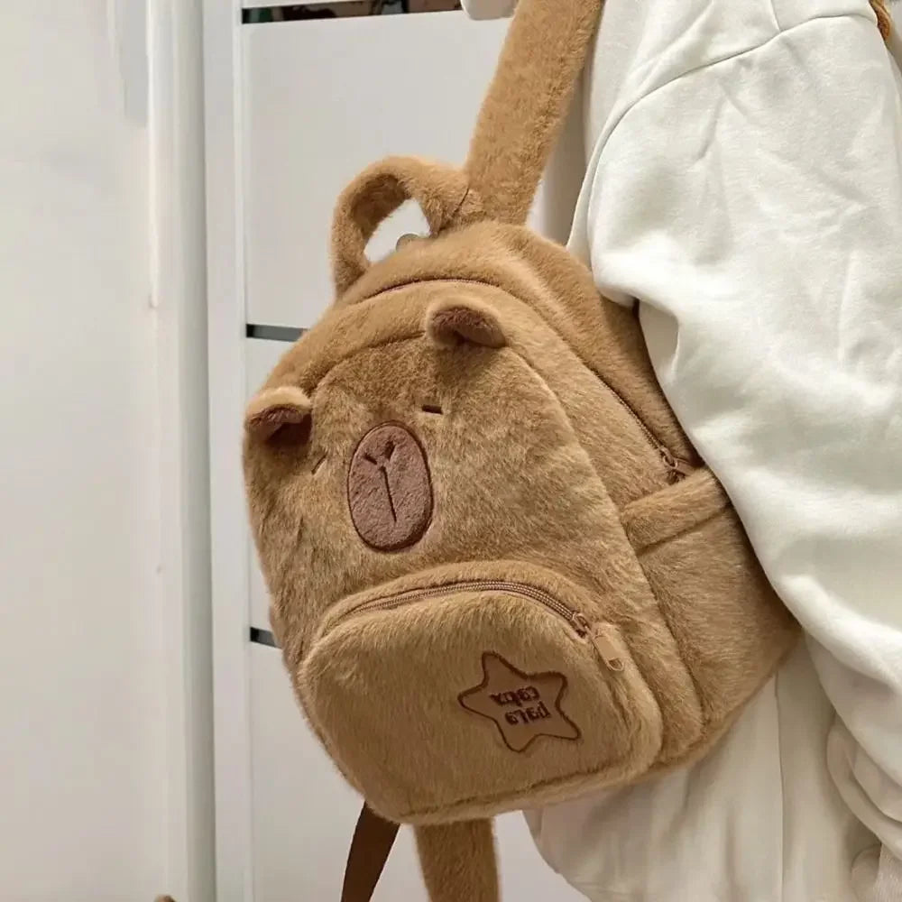 Nordspur | Capyraffy Faux Fur Plush Backpack