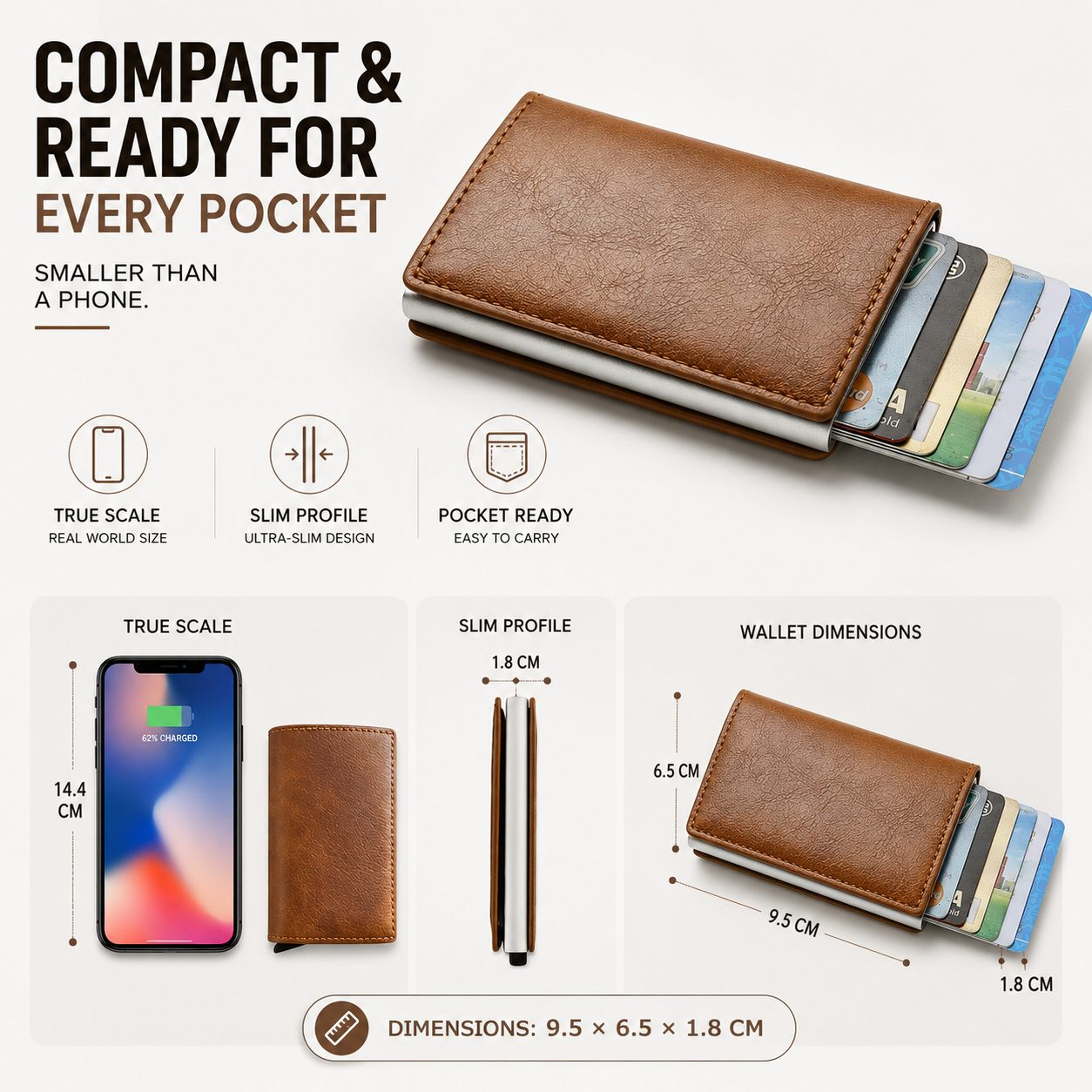 Nordspur | CardLuxe Minimalist Card Holder Wallet