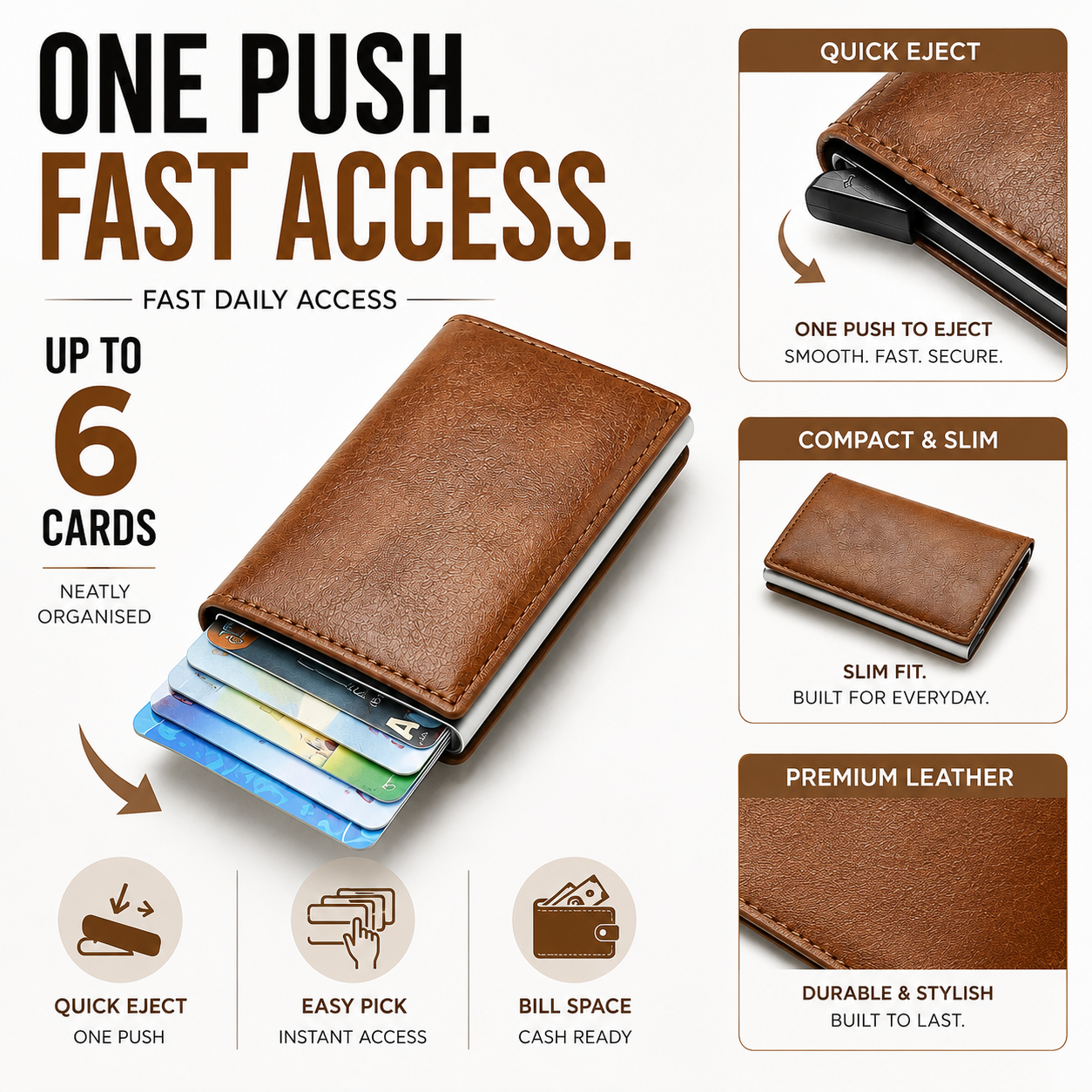 Nordspur | CardLuxe Minimalist Card Holder Wallet