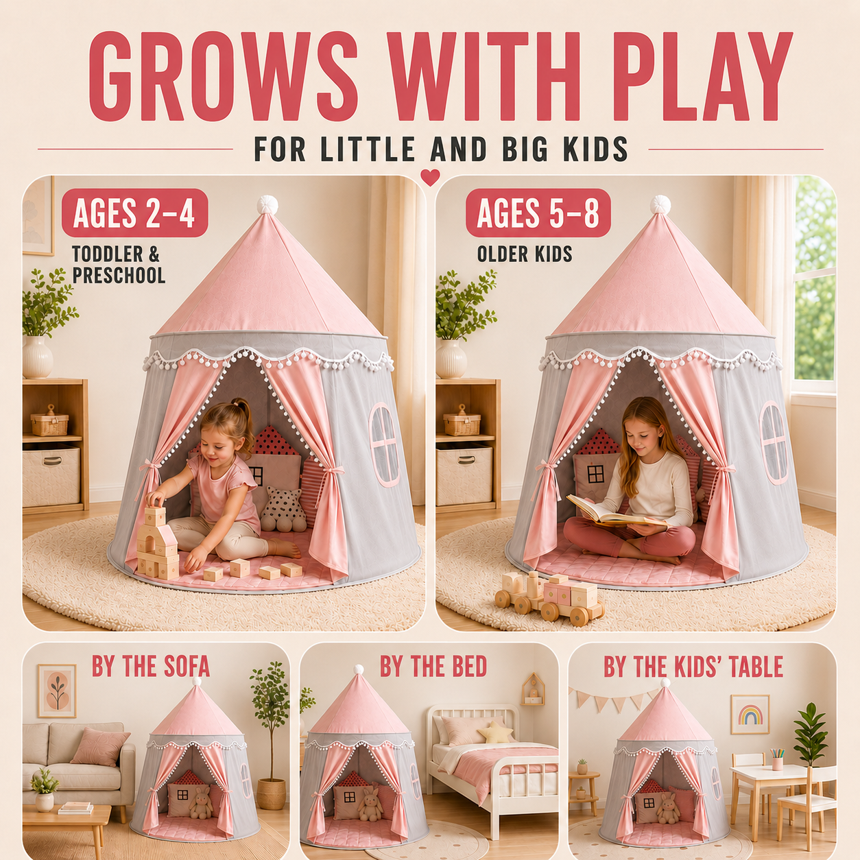 Nordspur | CastleNook Foldable Children Play Tent