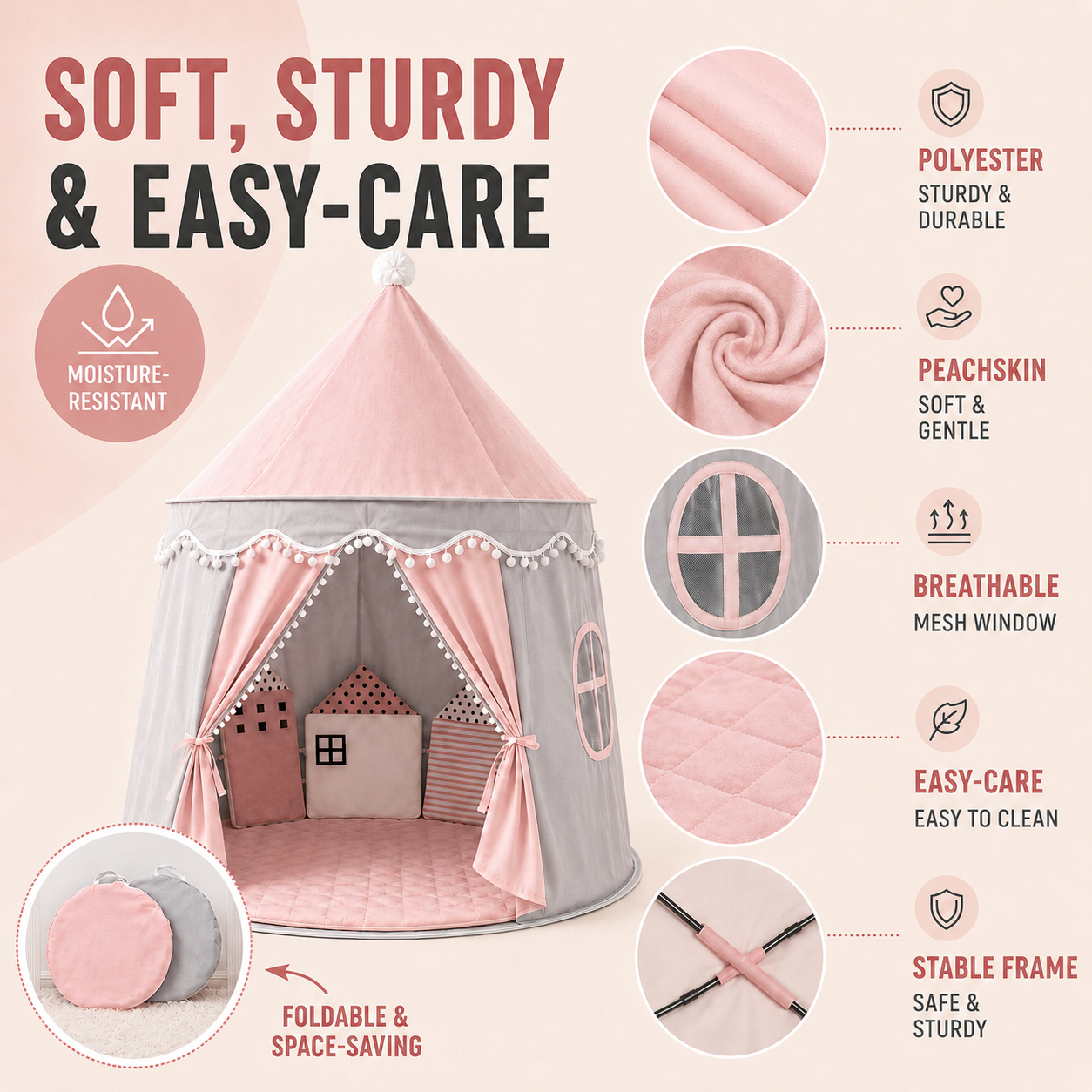 Nordspur | CastleNook Foldable Children Play Tent