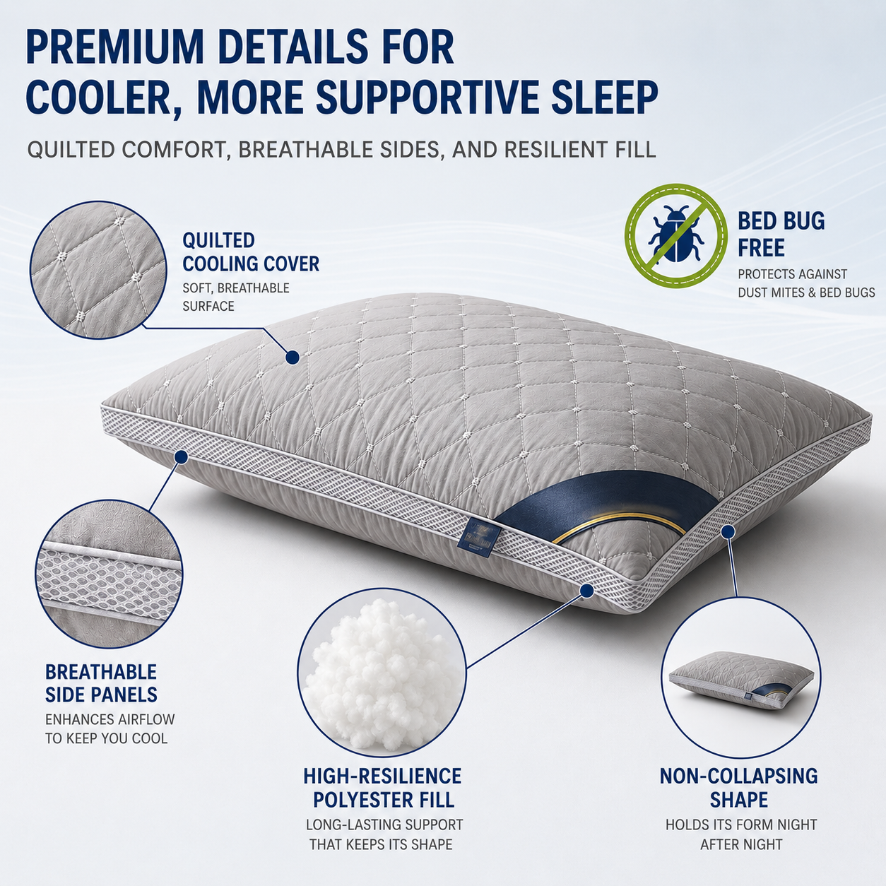 Nordspur | CerviRest High Resilience Cervical Pillow