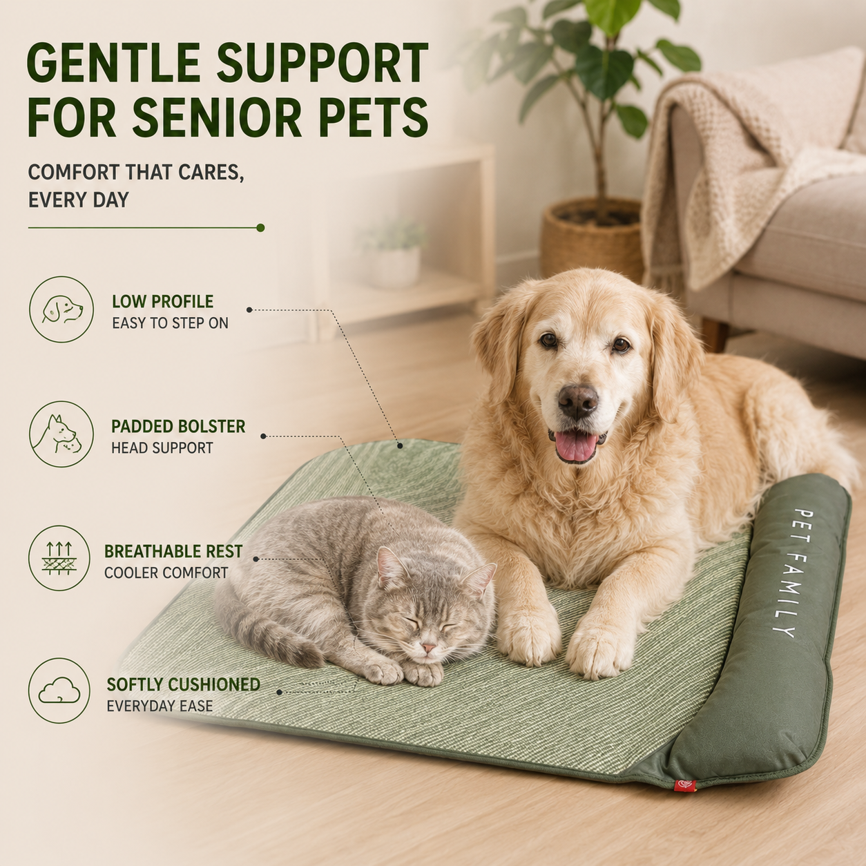 Nordspur | Chilrest Breathable Pet Cooling Mat With Cushion