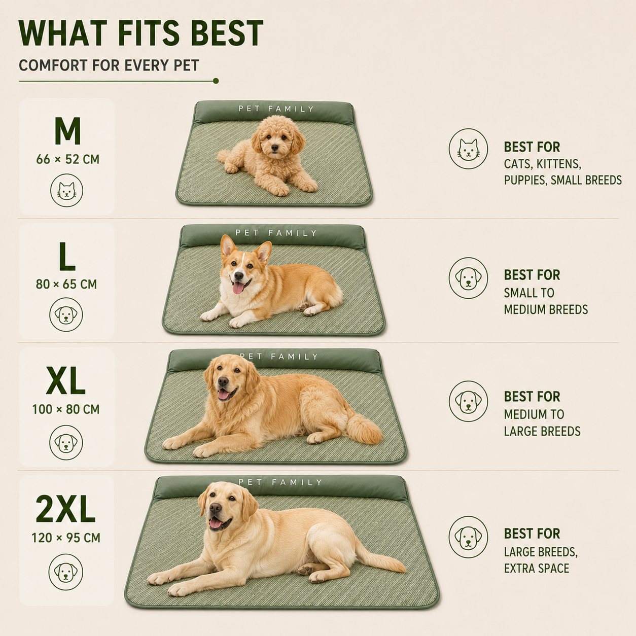 Nordspur | Chilrest Breathable Pet Cooling Mat With Cushion