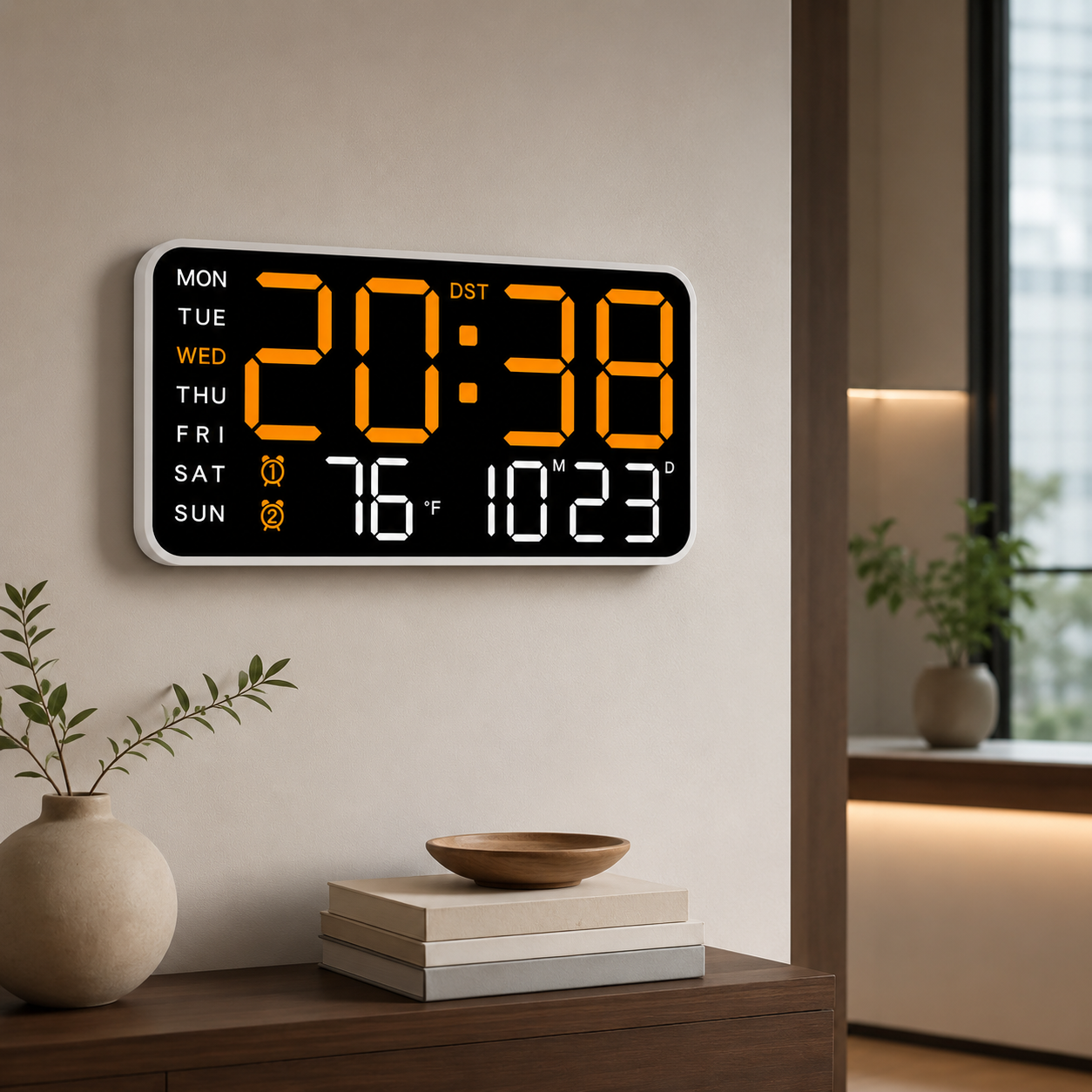 Nordspur | ChronoVista Large Intelligent Digital Clock
