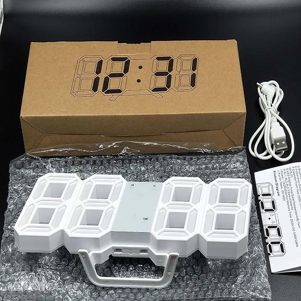 Nordspur | Chronovue Modern 3D LED Wall Clock