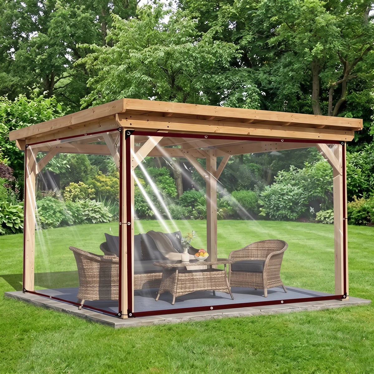 Nordspur | Clarova Transparent Tarpaulin Patio Enclosure Curtain