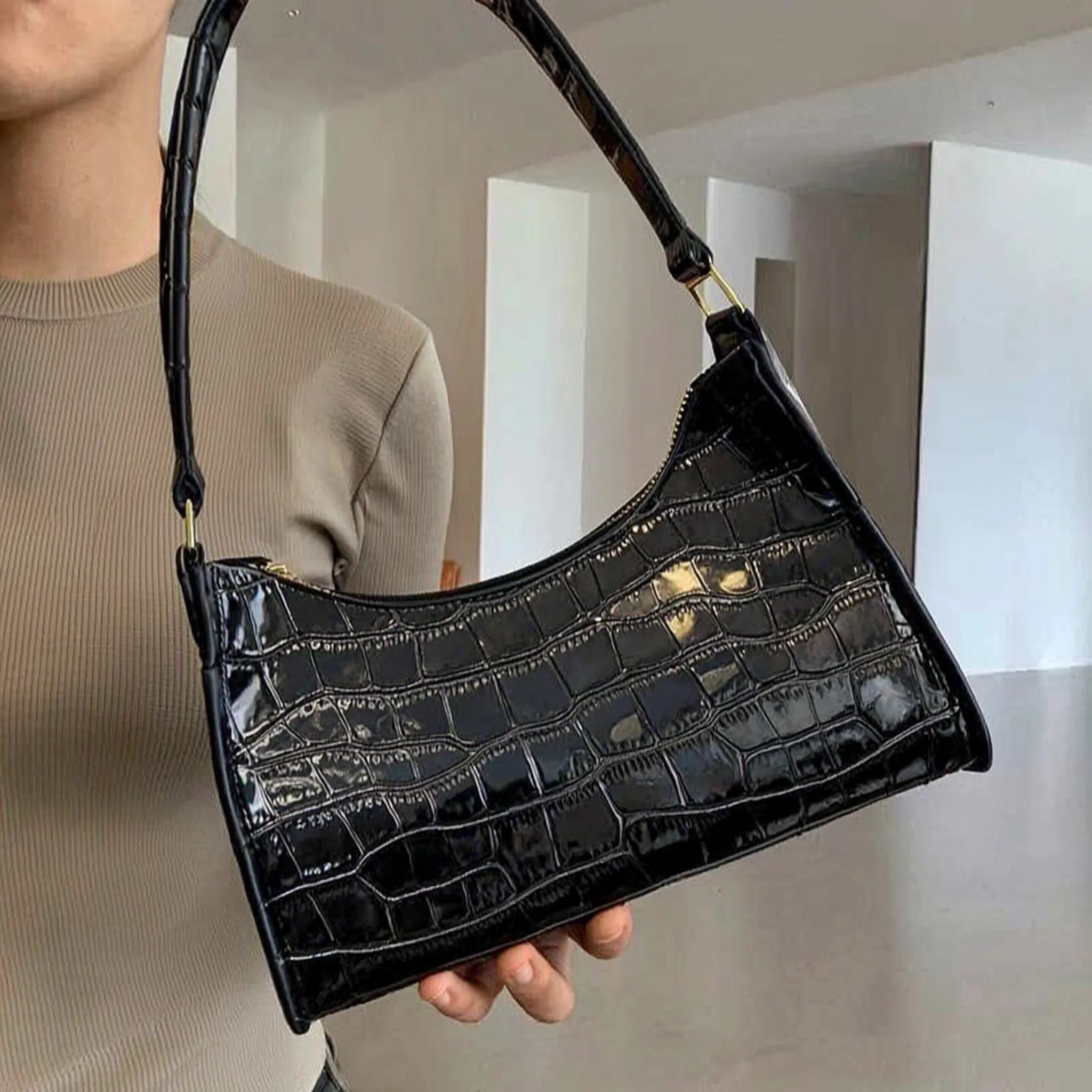Nordspur | Claviette Retro Baguette-Style Shoulder Bag