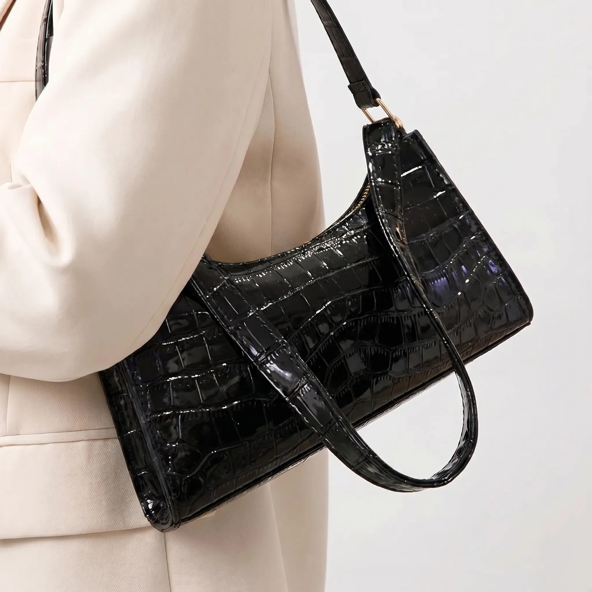Nordspur | Claviette Retro Baguette-Style Shoulder Bag