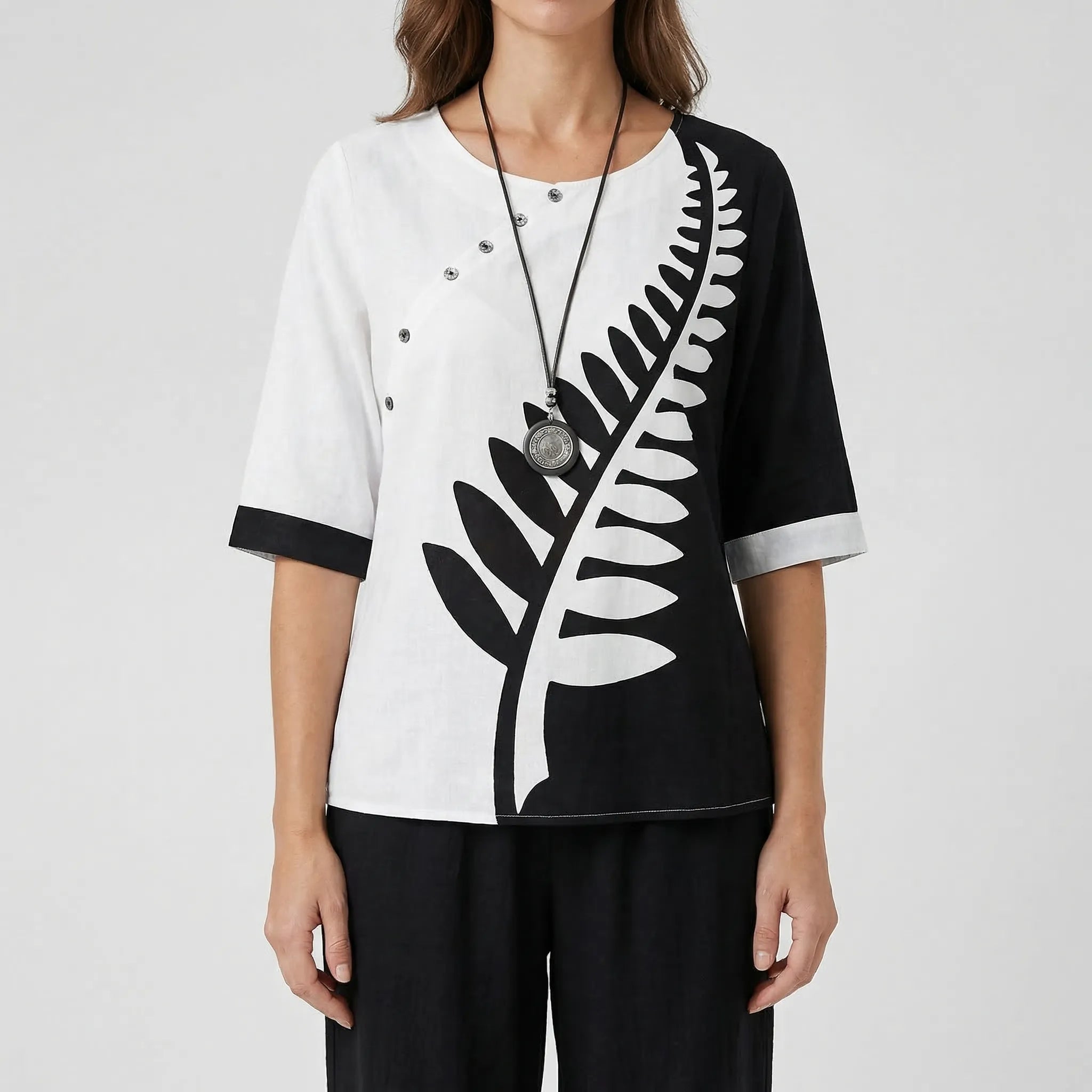 Nordspur | Cloverlyn Printed Short-Sleeve Top And Trouser Set
