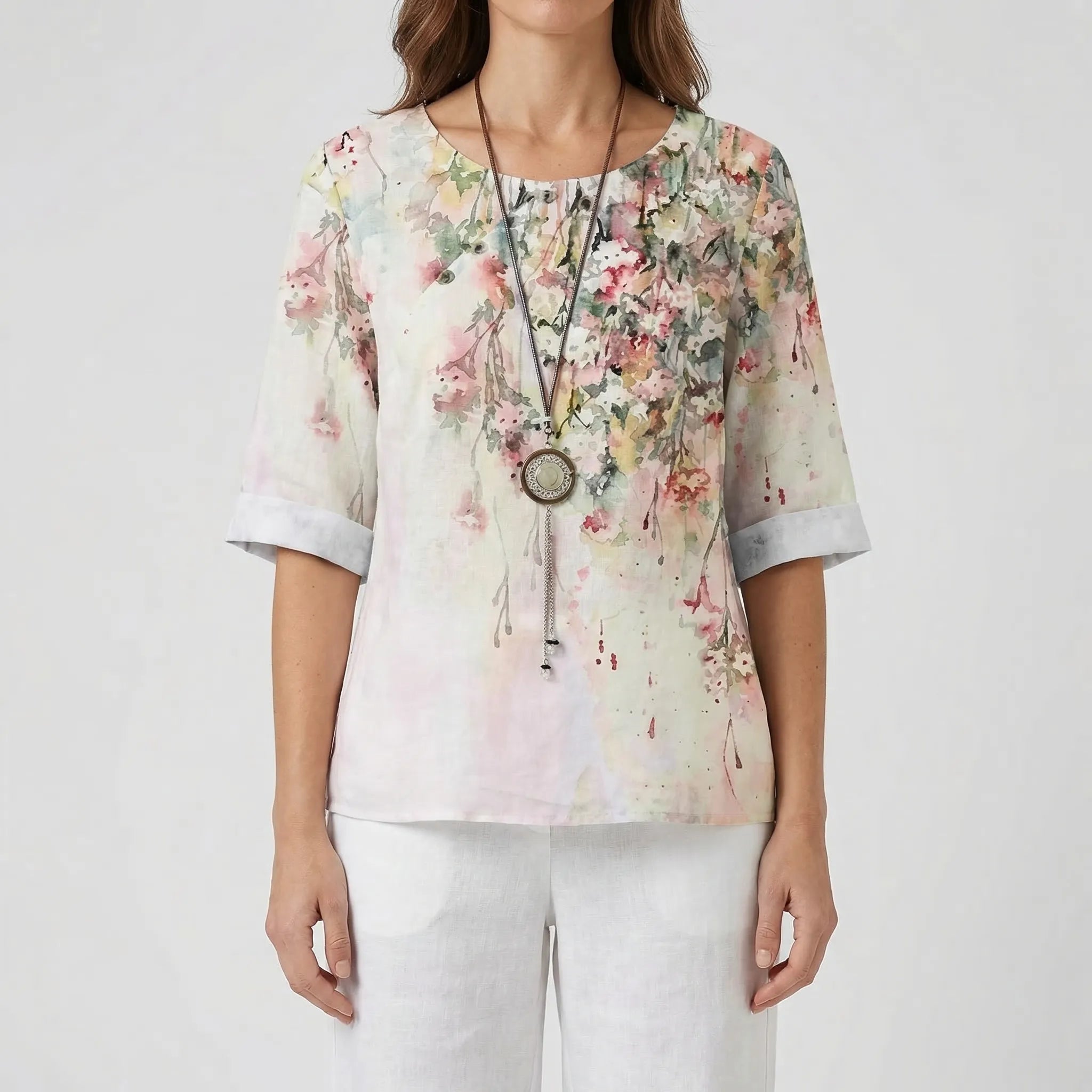 Nordspur | Cloverlyn Printed Short-Sleeve Top And Trouser Set