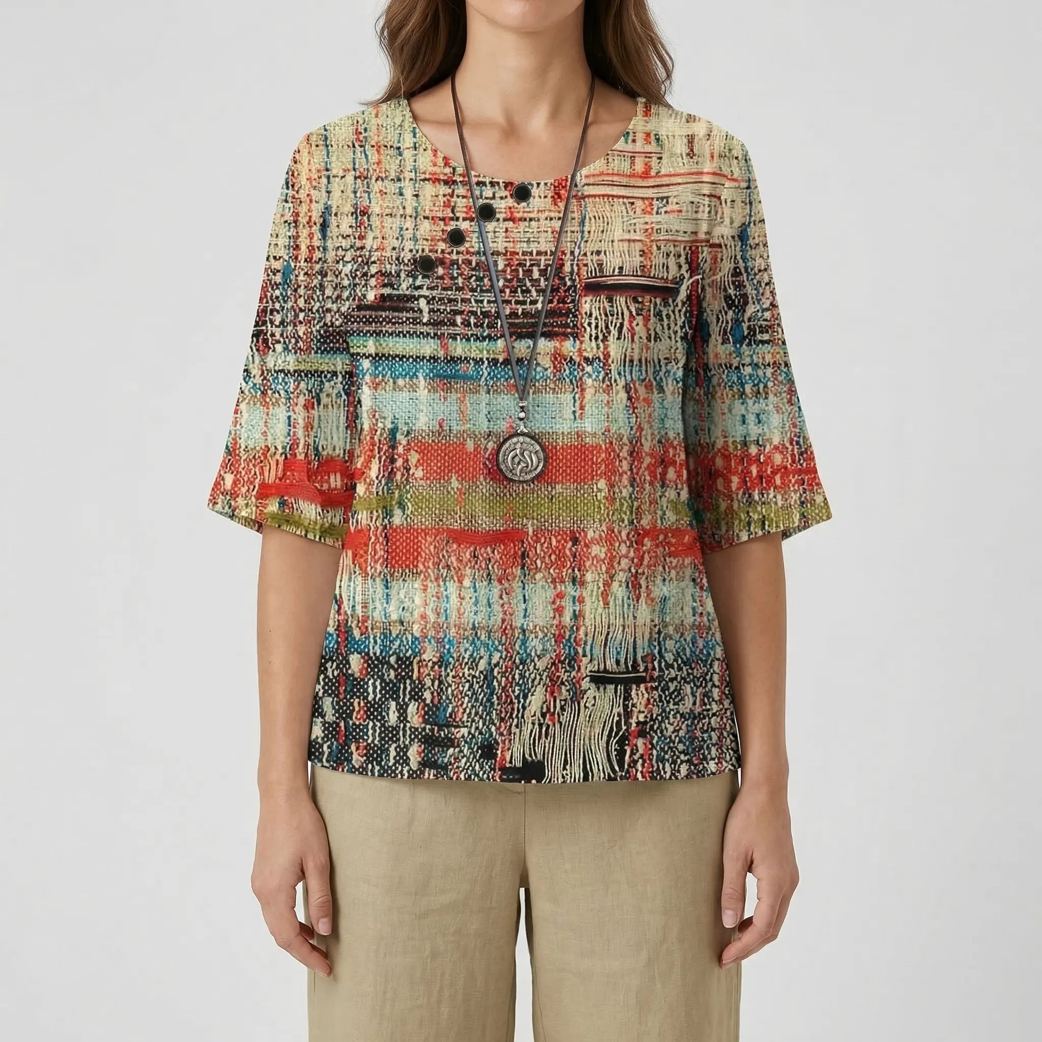Nordspur | Cloverlyn Printed Short-Sleeve Top And Trouser Set