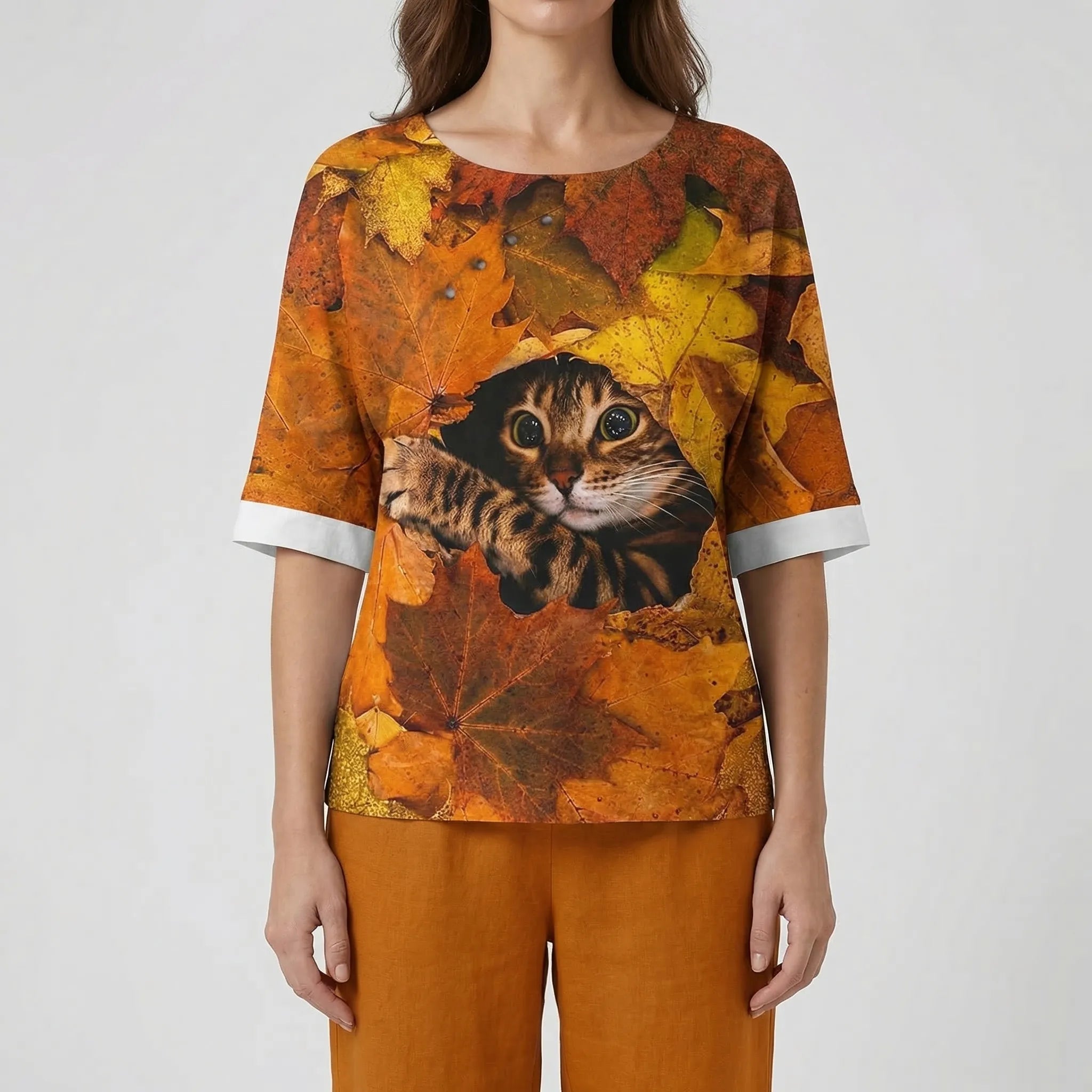 Nordspur | Cloverlyn Printed Short-Sleeve Top And Trouser Set