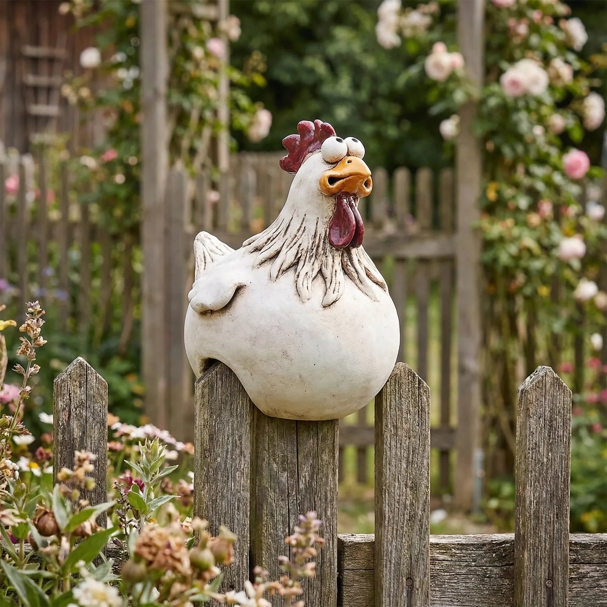 Nordspur | Clucksworth Novelty Hen Sculpture For Garden Fences