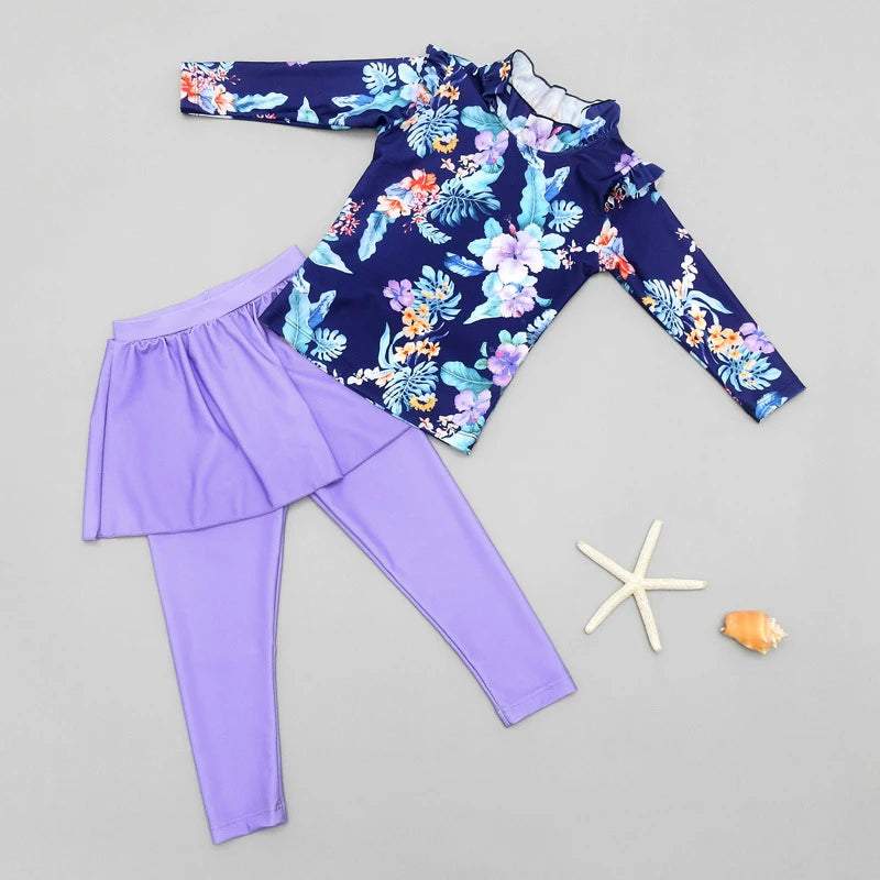 Nordspur | Coralina Long Sleeve Two Piece Swim Set