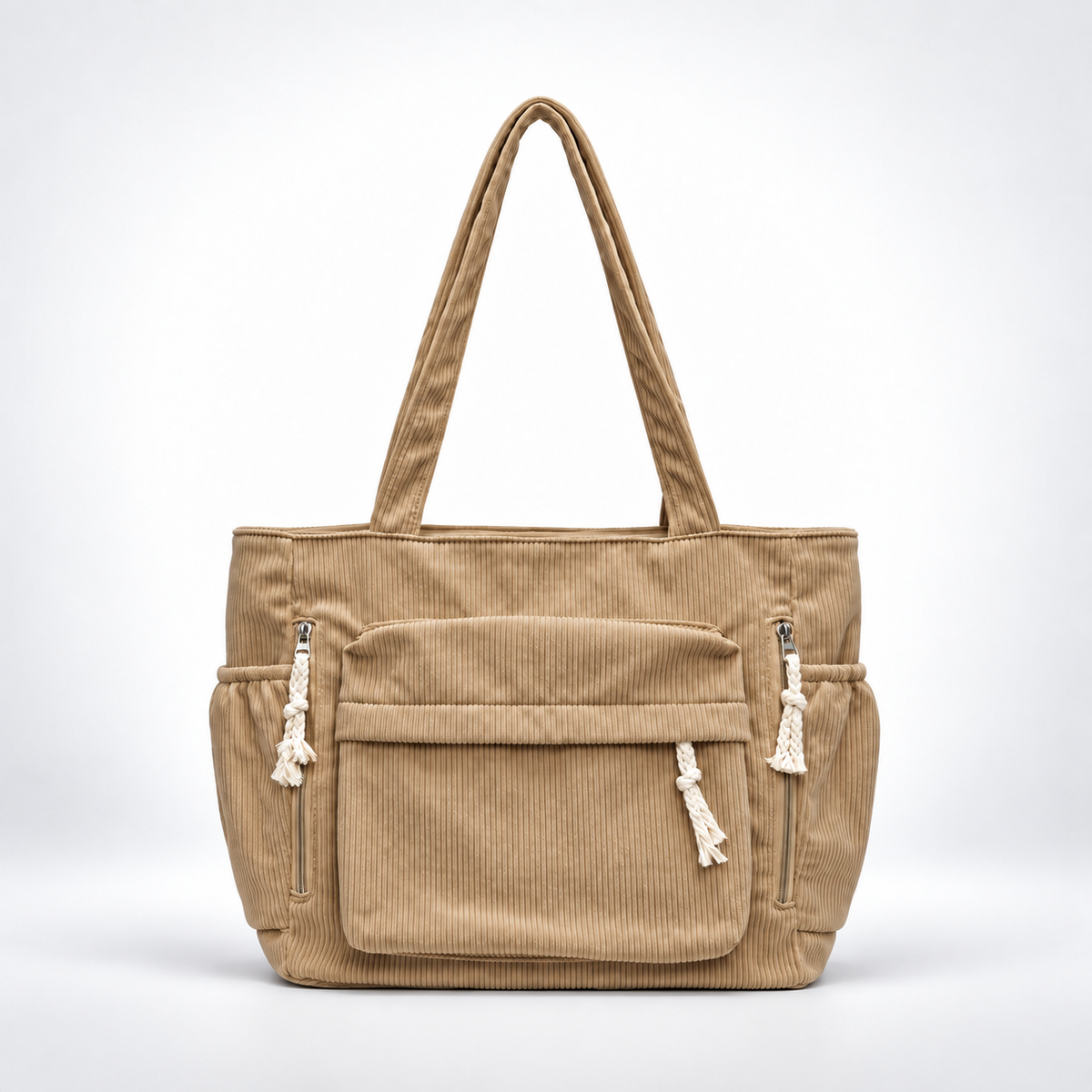 Nordspur | Cordura Multi-Pocket Corduroy Shoulder Tote