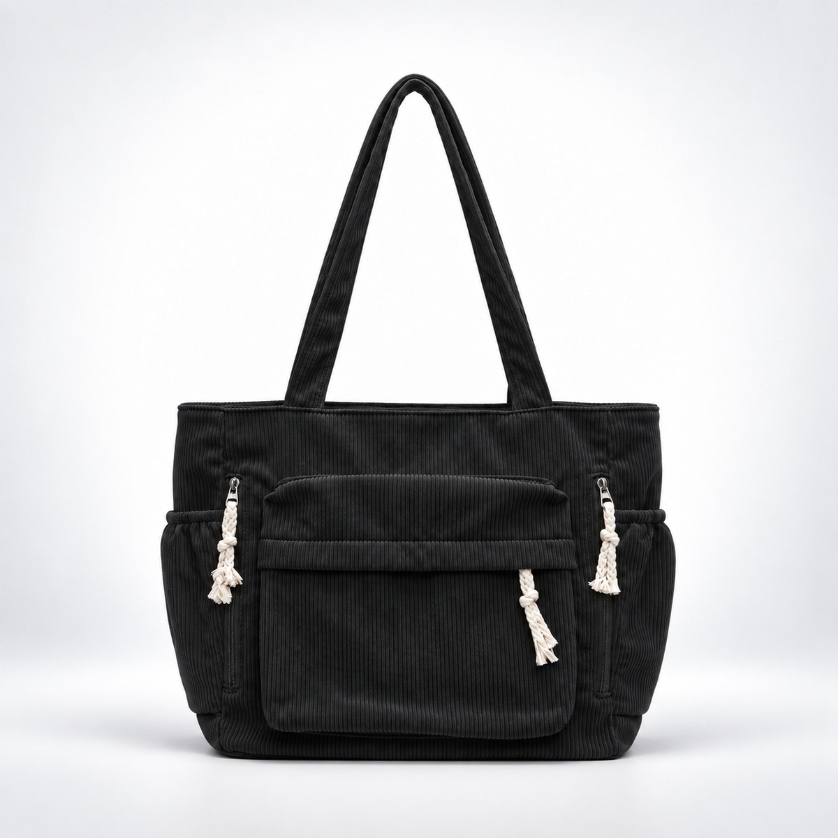 Nordspur | Cordura Multi-Pocket Corduroy Shoulder Tote